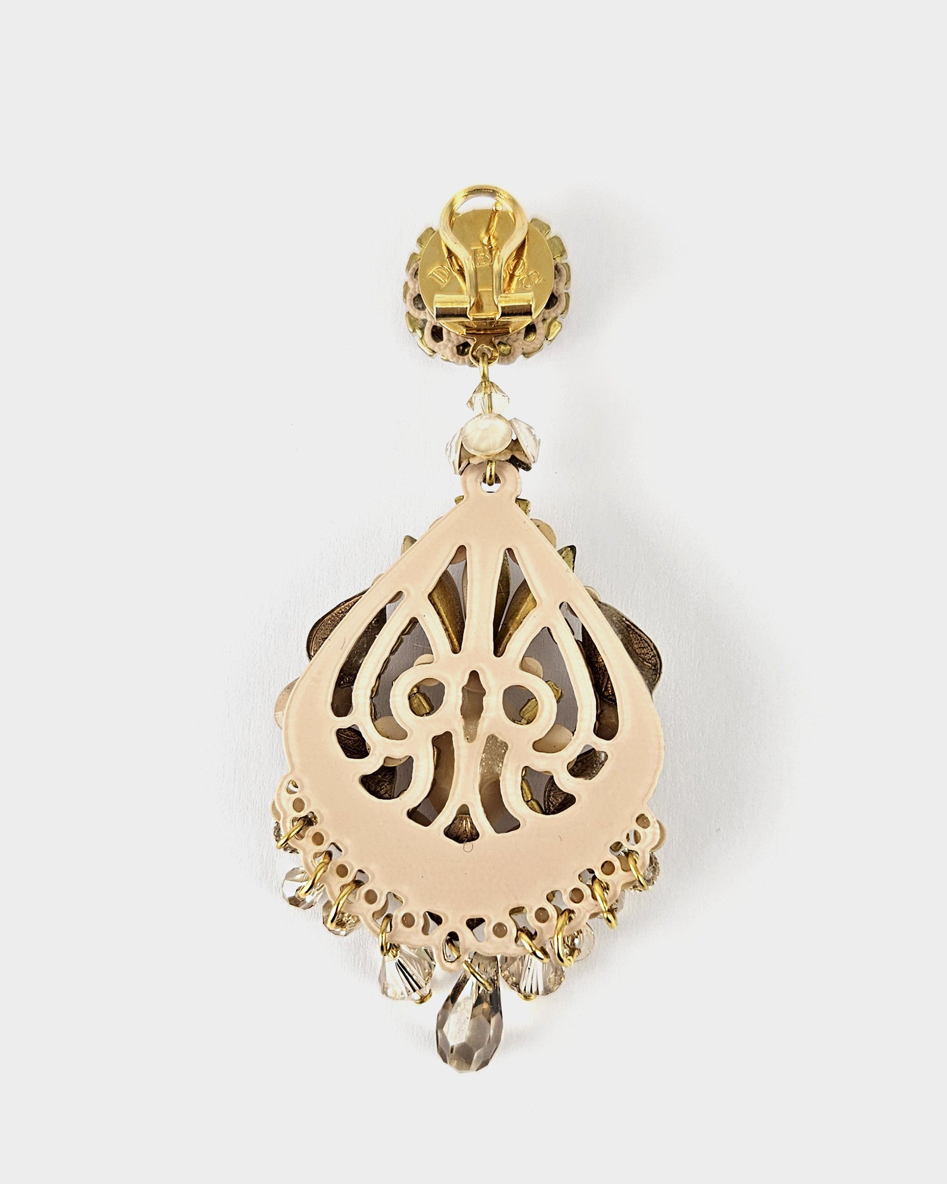 Dublos Ochre Swarovski Champagne Pendant 