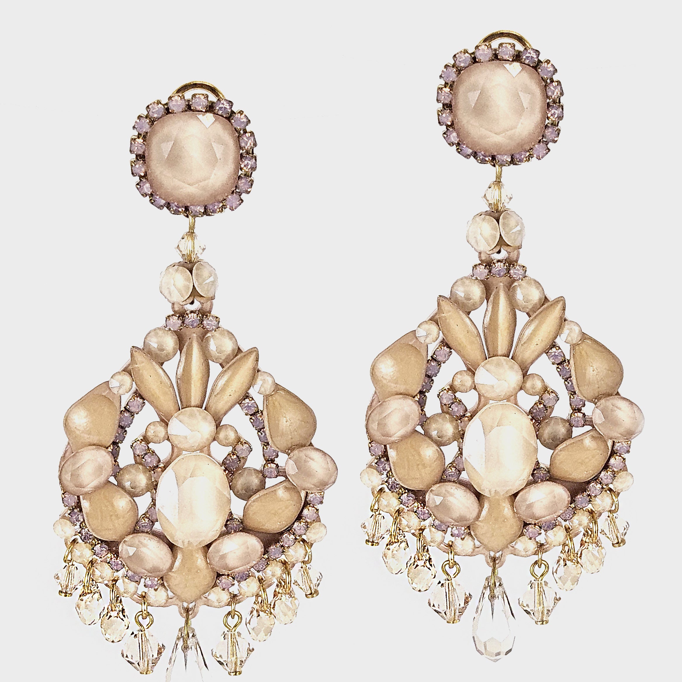 Dublos Ochre Swarovski Champagne Pendant 