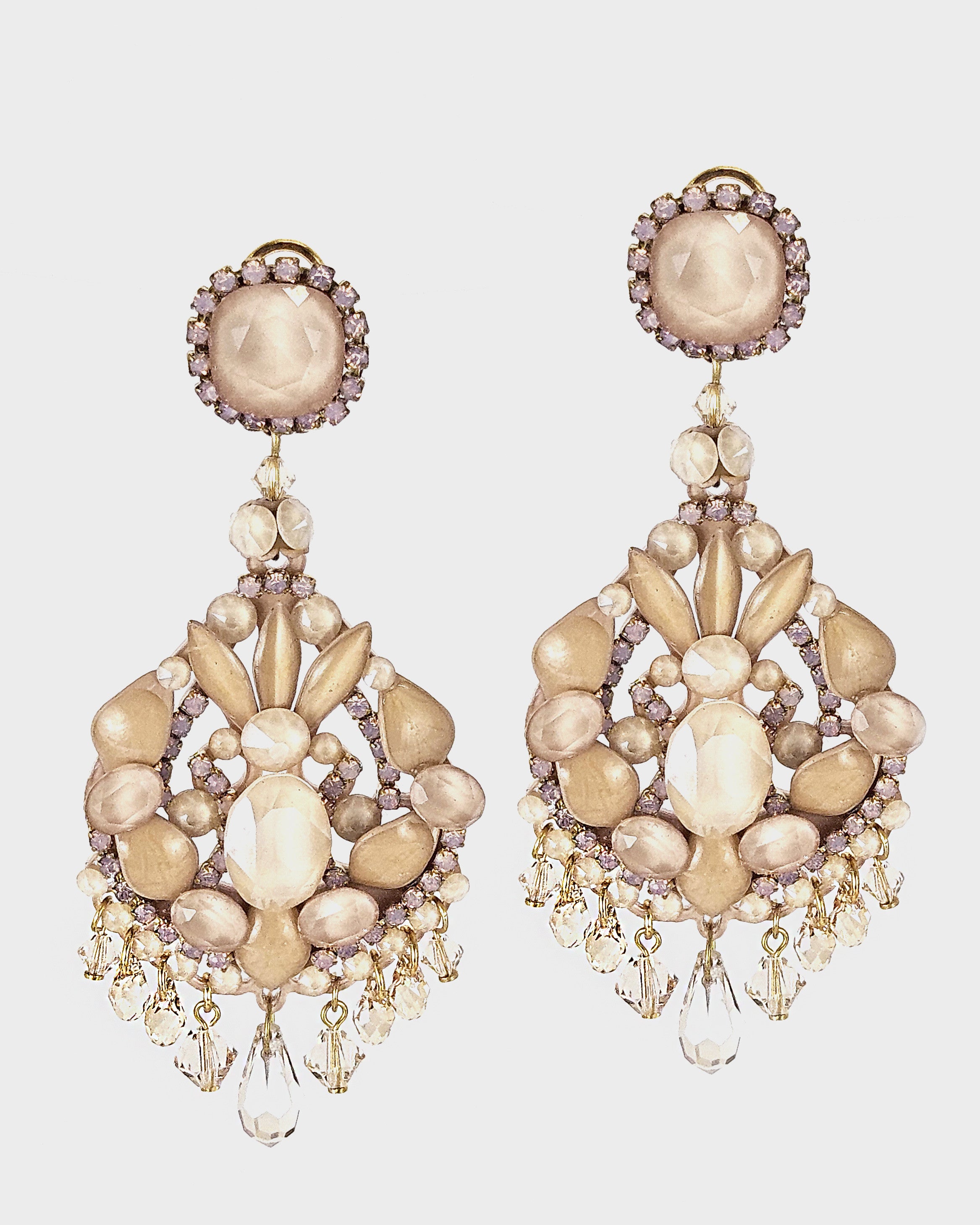 Dublos Ochre Swarovski Champagne Pendant 