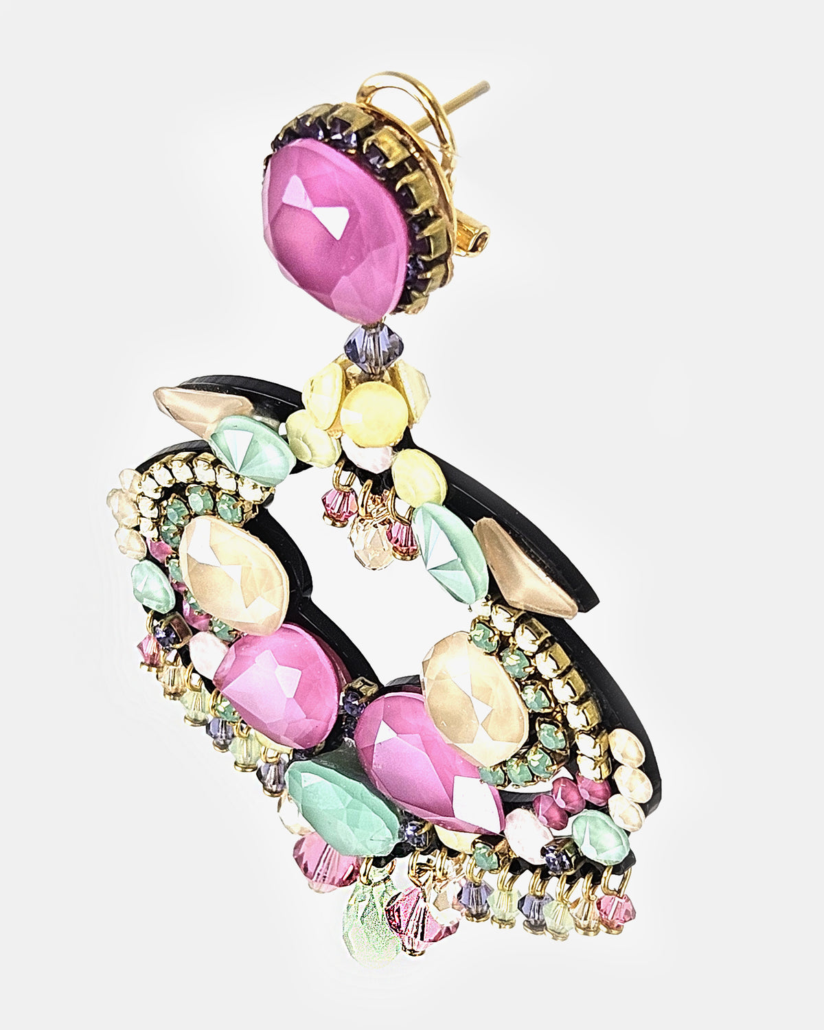 Dublos Natalie Swarovski Multicolor Earrings 