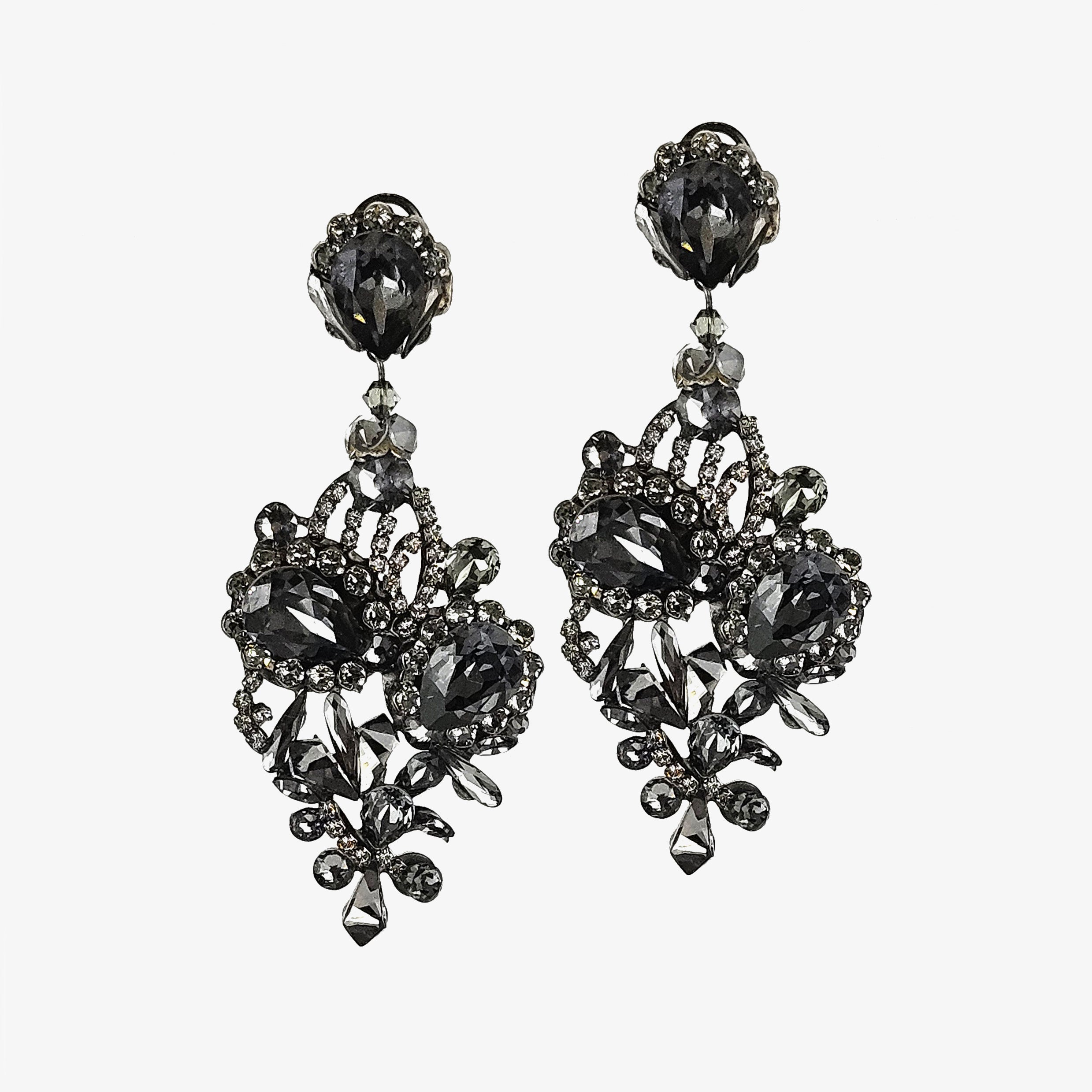 Dublos Eclipse Swarovski Grey Pendant 