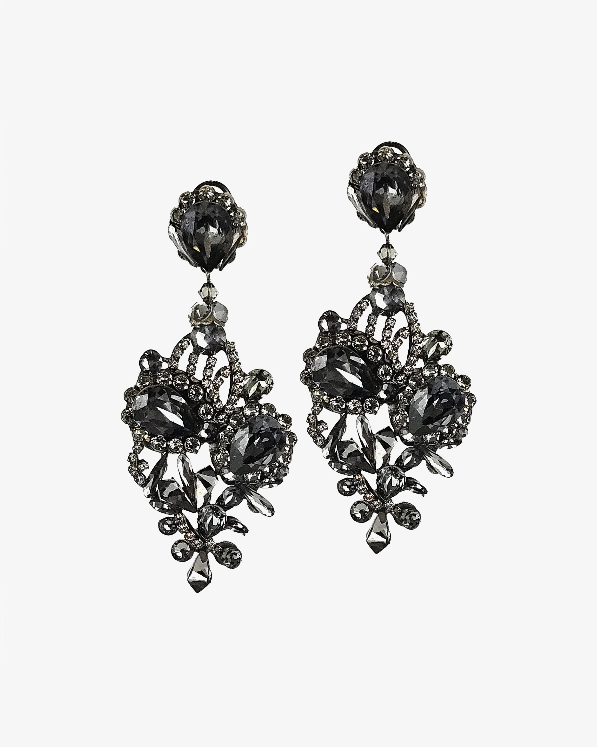 Dublos Eclipse Swarovski Grey Pendant 