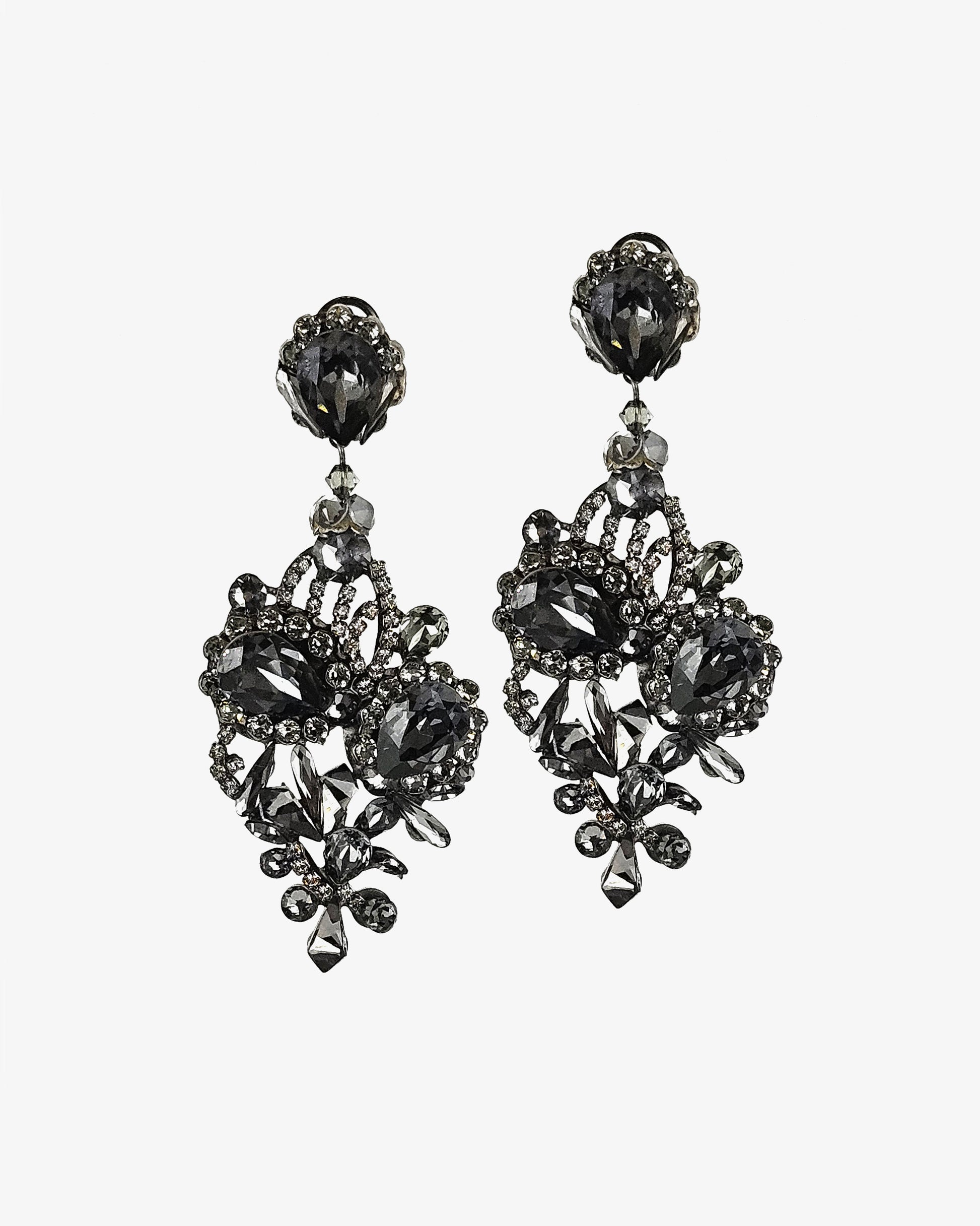 Dublos Eclipse Swarovski Grey Pendant 