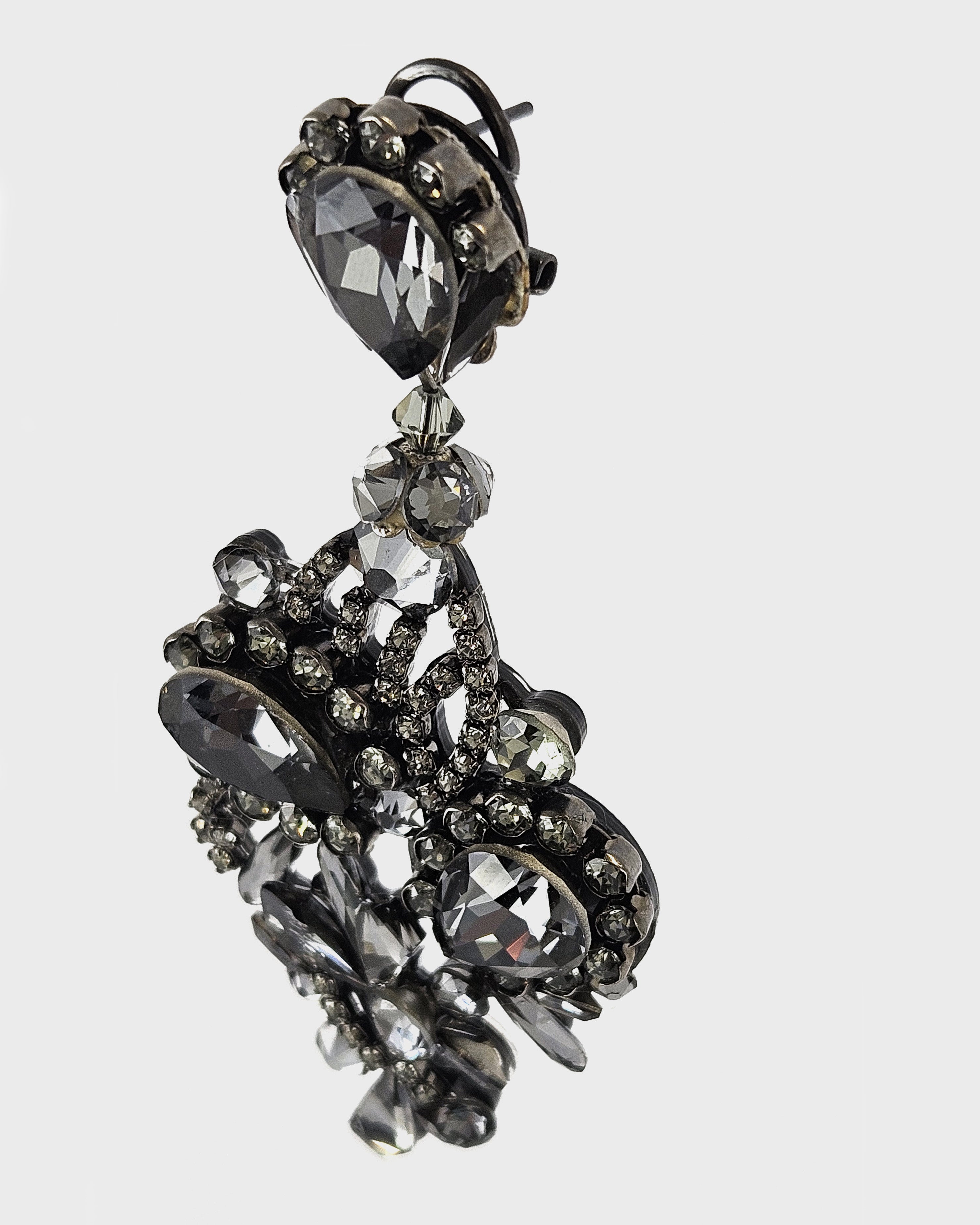 Dublos Eclipse Swarovski Grey Pendant 