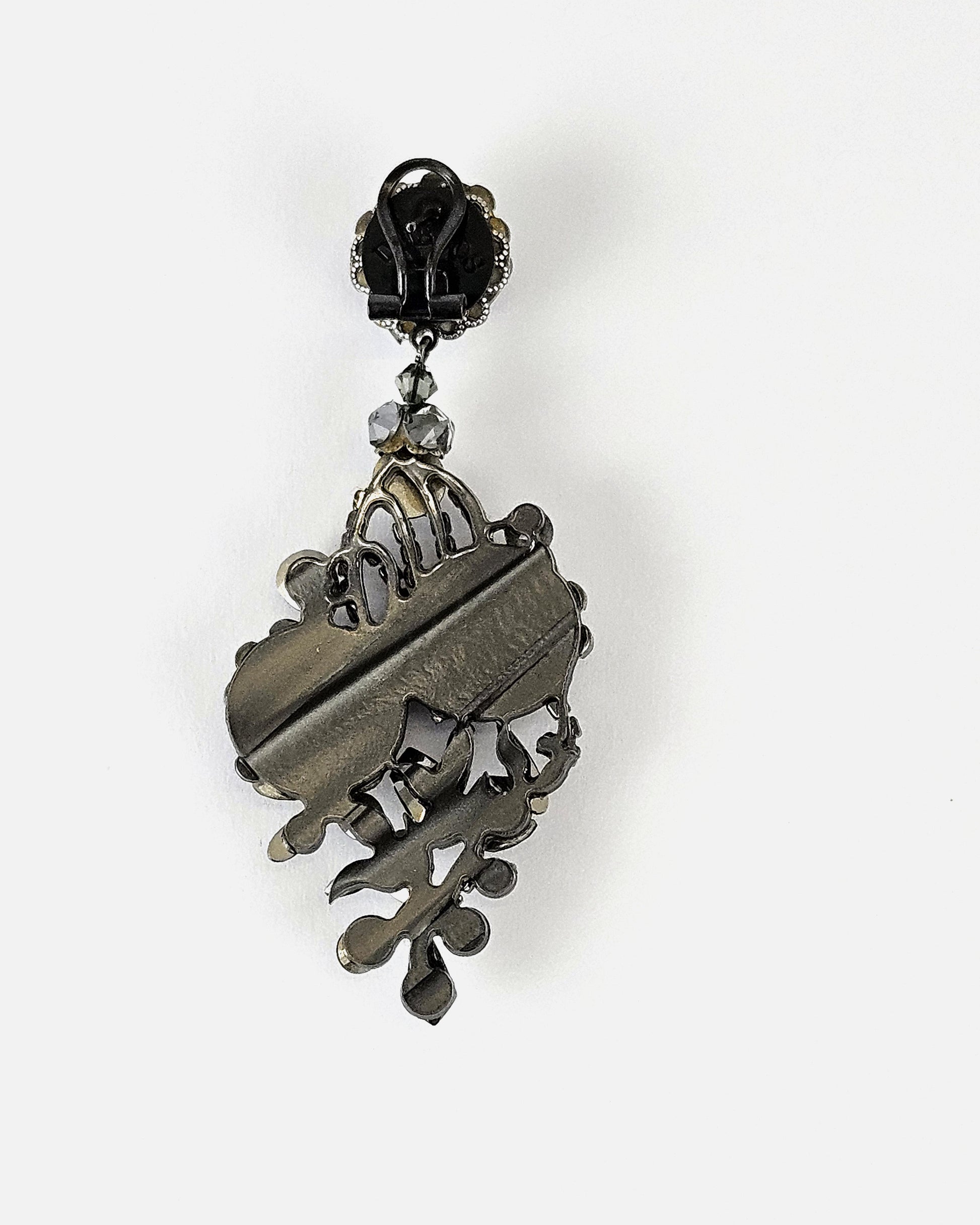 Dublos Eclipse Swarovski Grey Pendant 