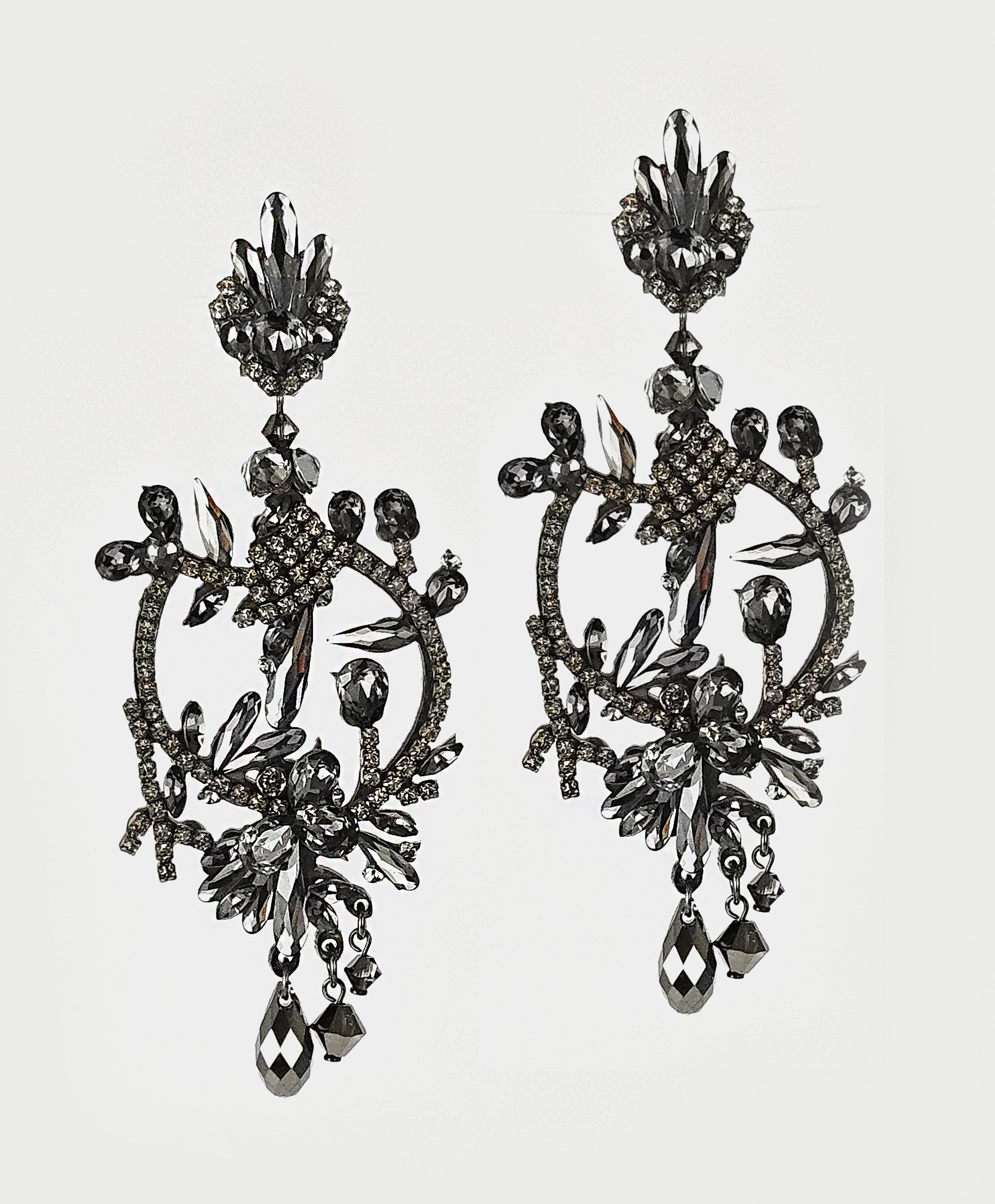 Dublos After Swarovski Grey Pendant 