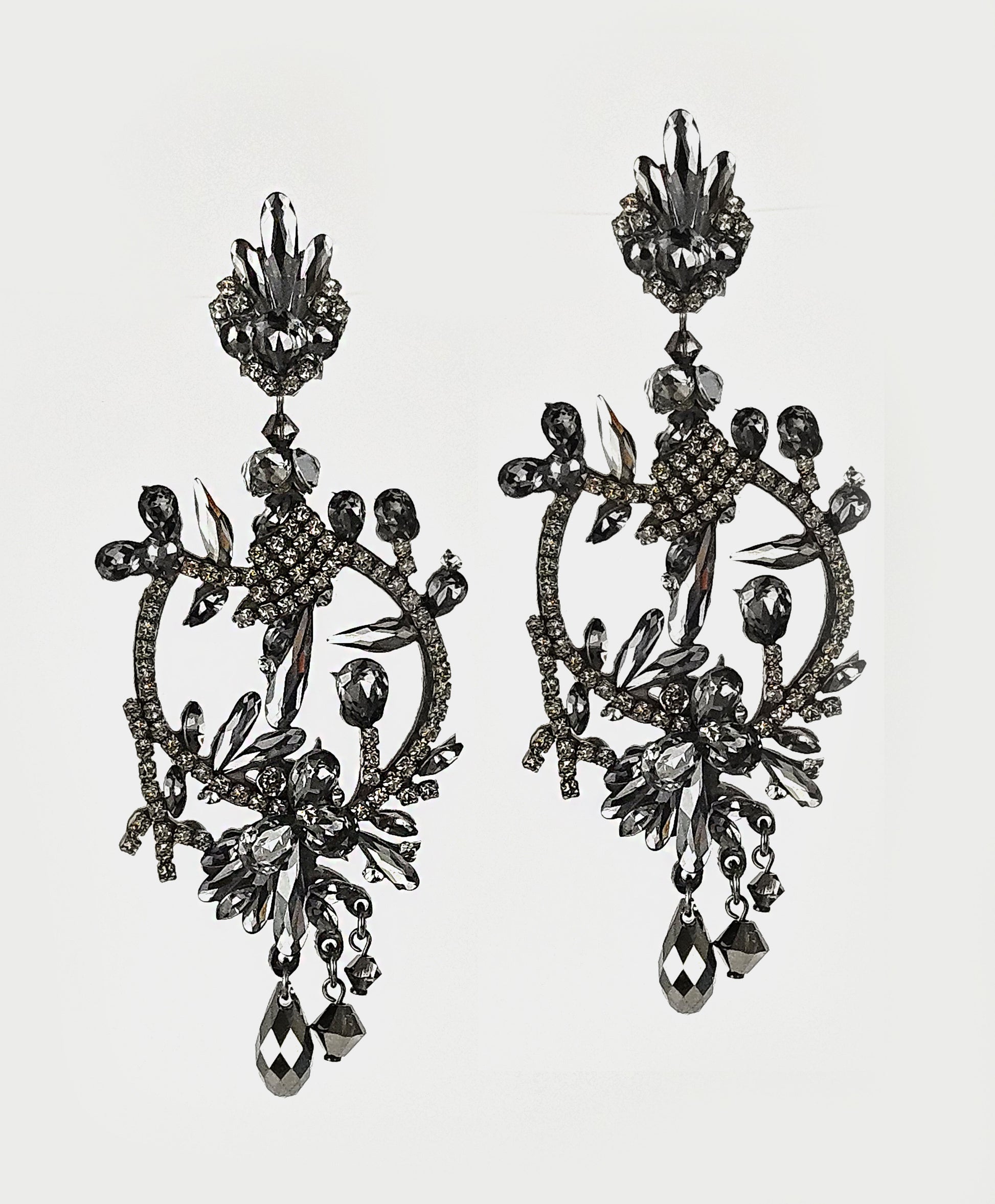 Dublos After Swarovski Grey Pendant 