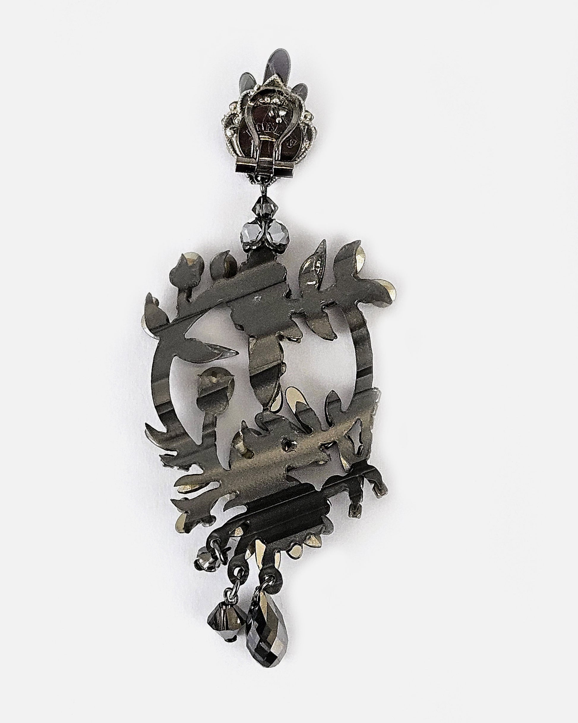 Dublos After Swarovski Grey Pendant 