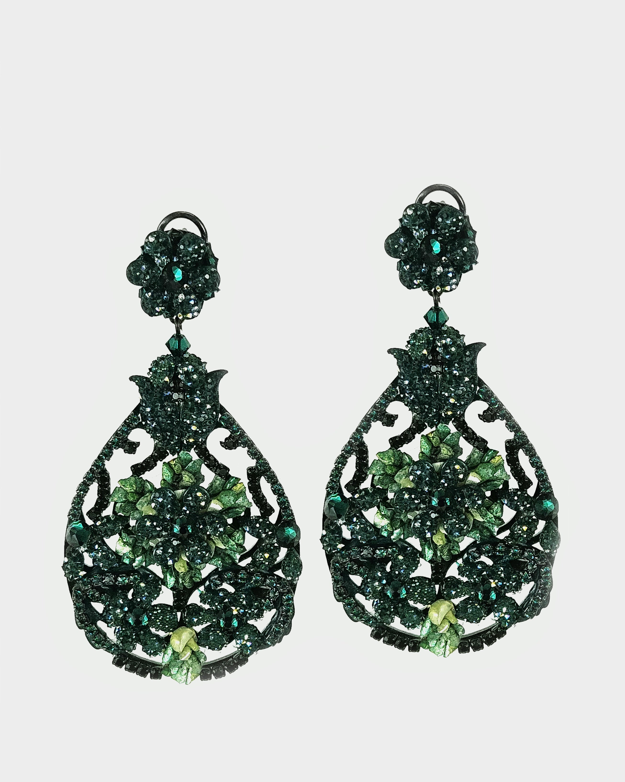 Dublos Alyssa Swarovski Green Earring 