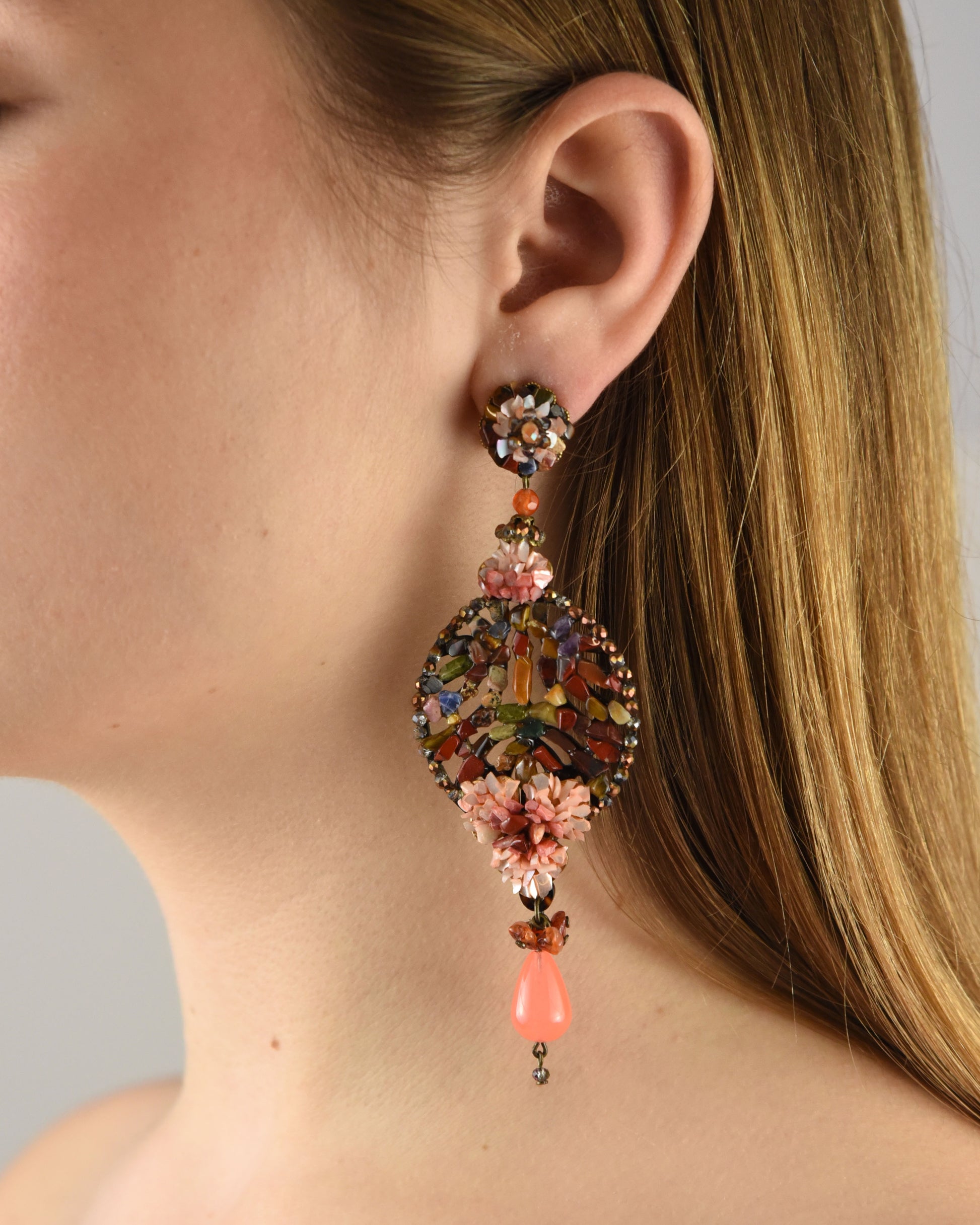 Multicolor Cloud Mineral Pendant 