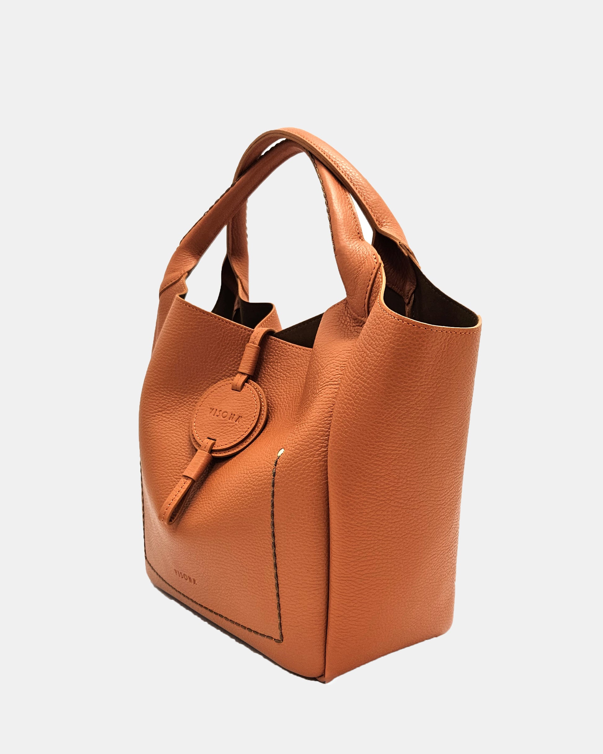 Bolso piel shopping California Papaya
