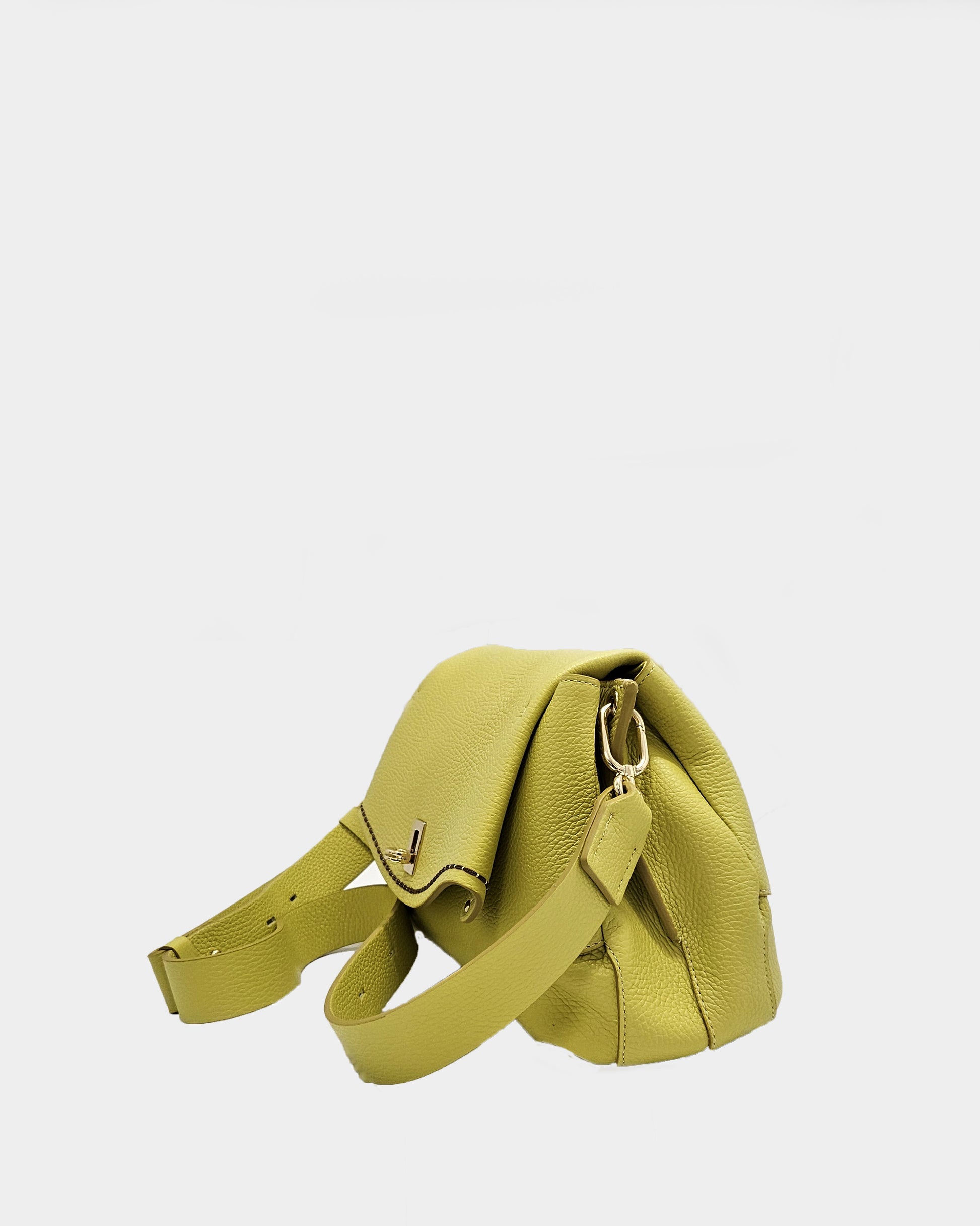 Bolso piel California amarillo Limón