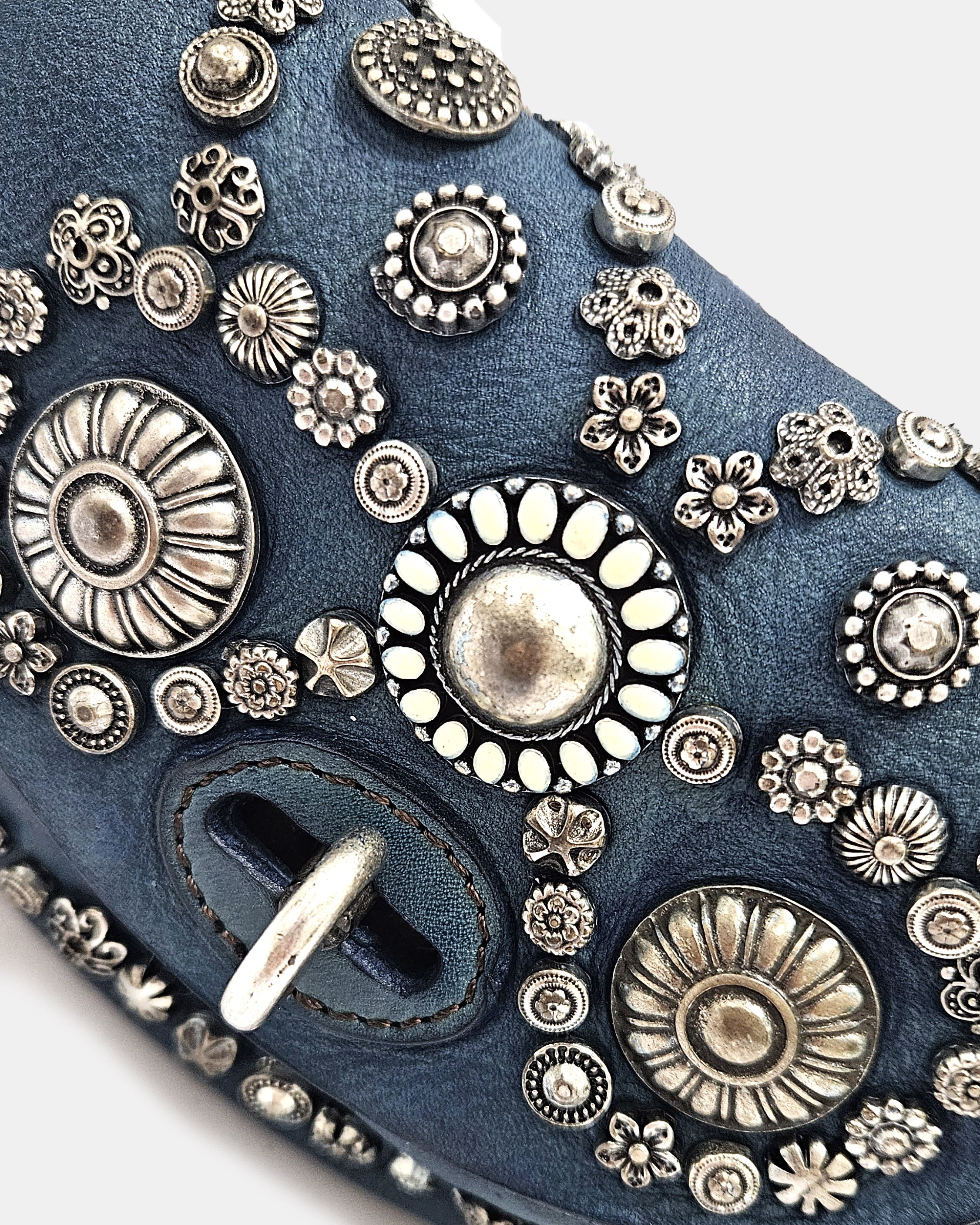 Bandolera piel azul Diamante Campomaggi