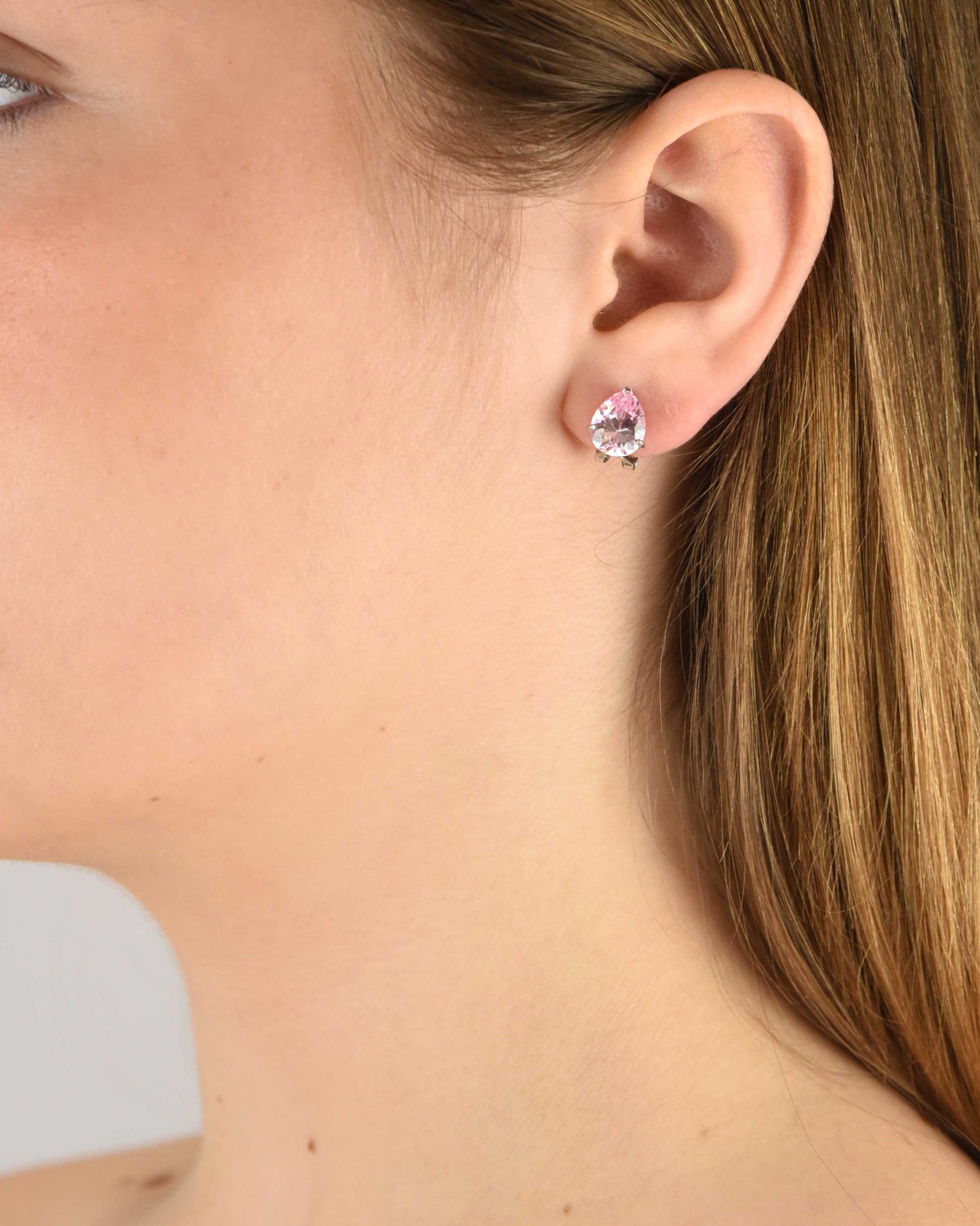 Pendientes plata y circonita Aura