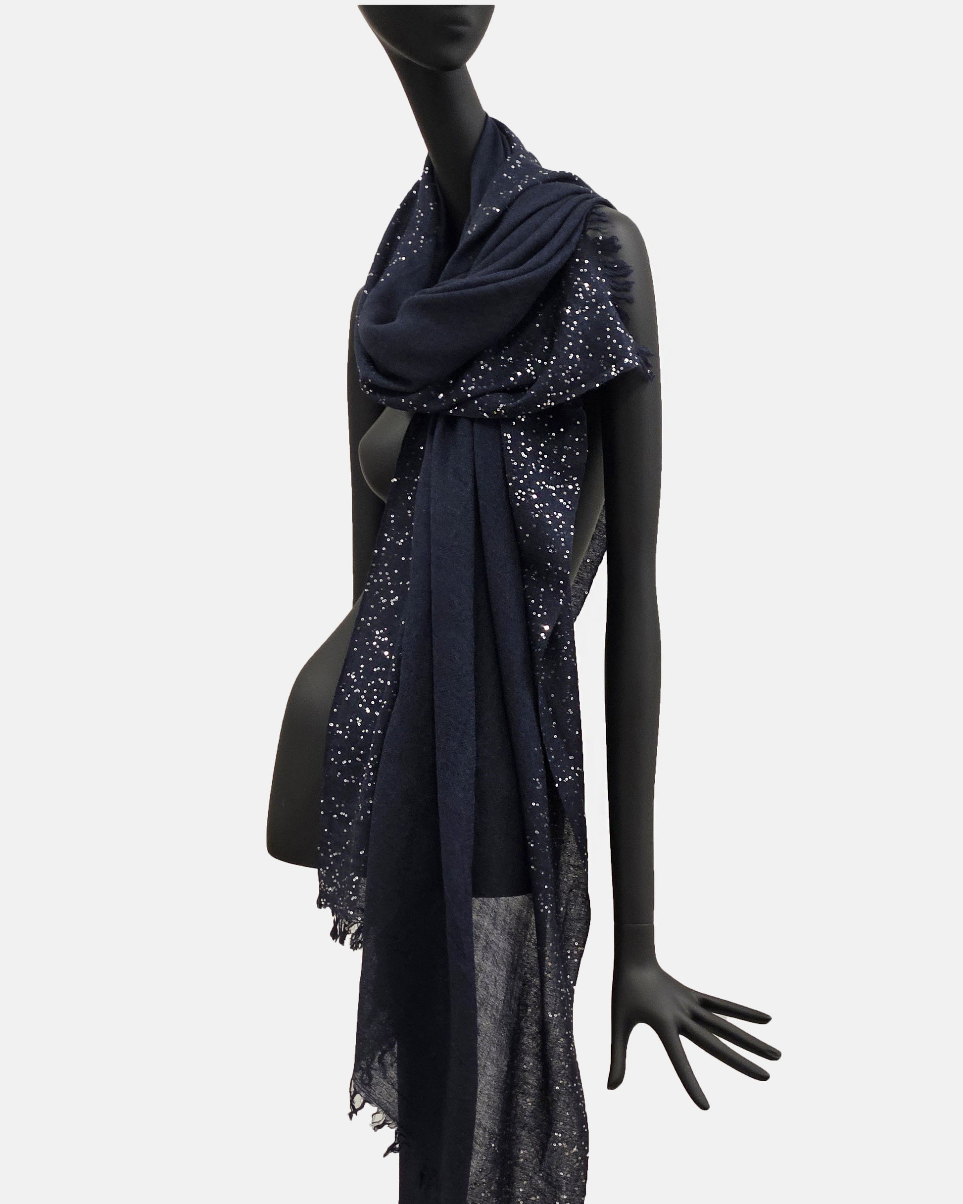 Fular Dalila Faliero Sarti azul marino