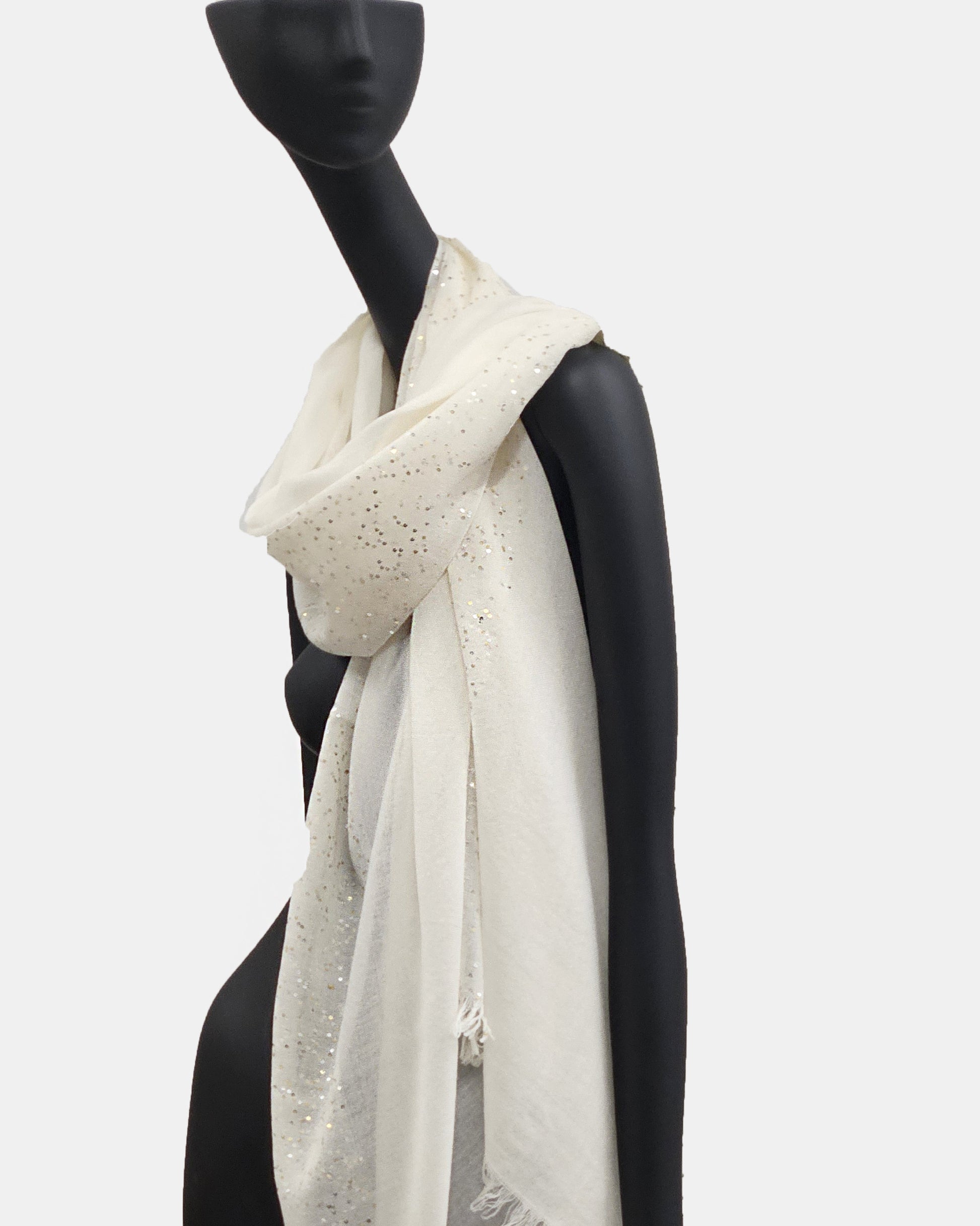 Fular Dalila beige con pallets