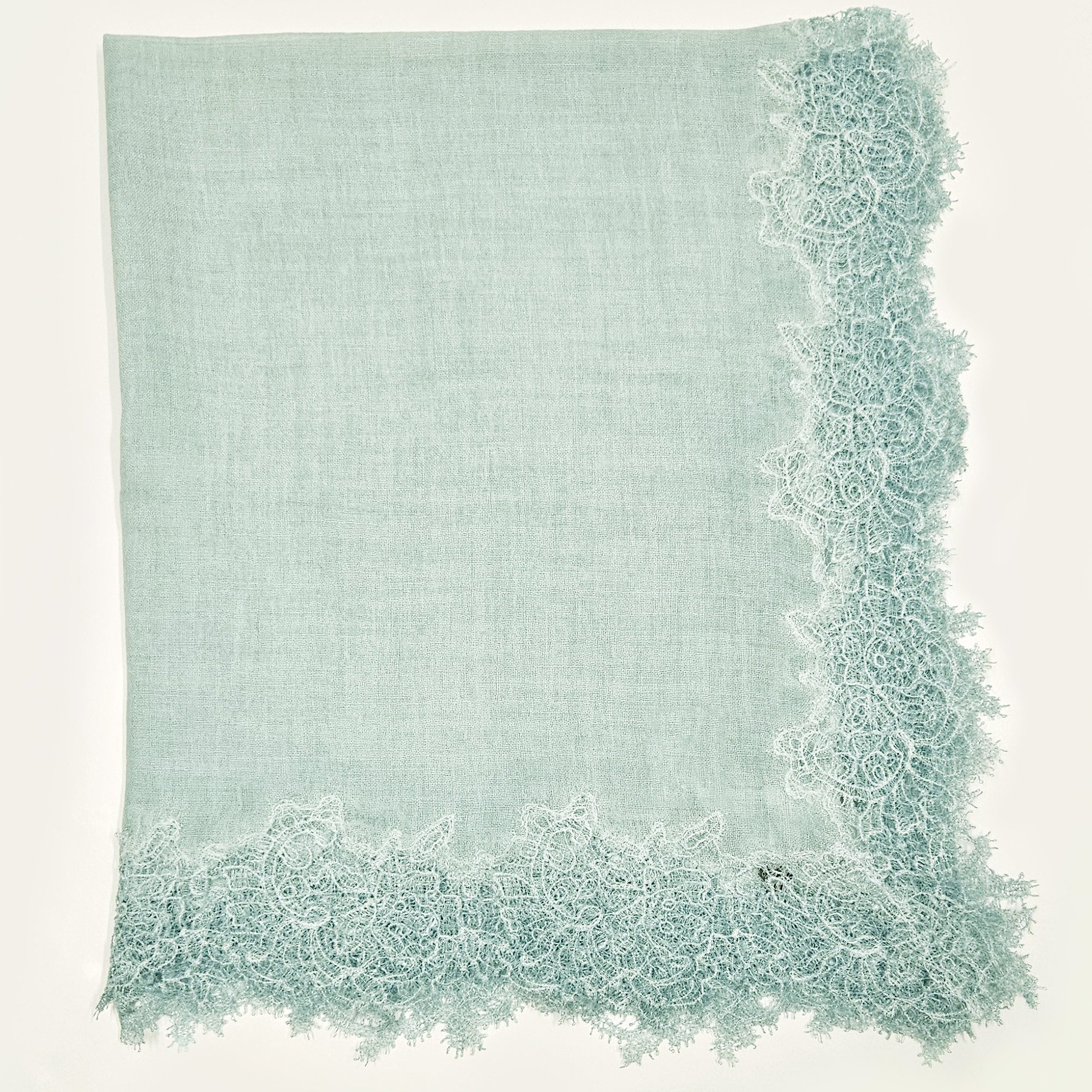 Pañuelo Naomi puntilla verde