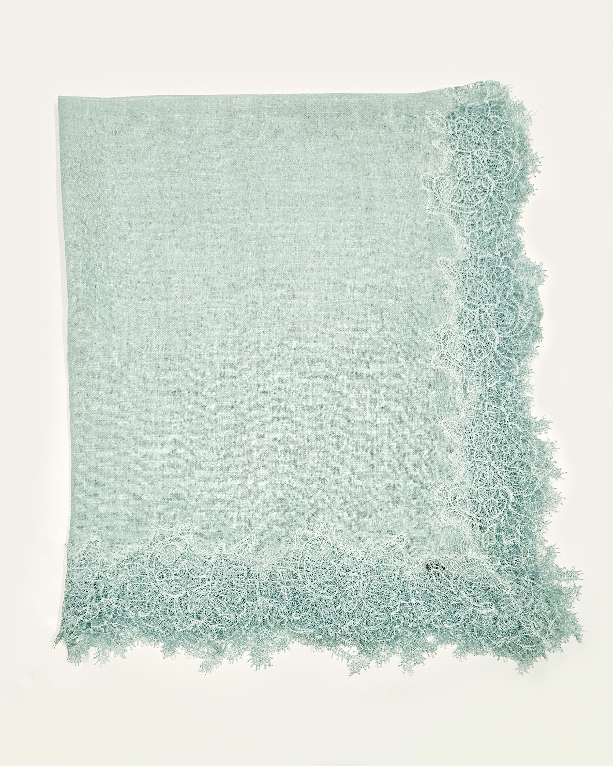 Pañuelo Naomi puntilla verde