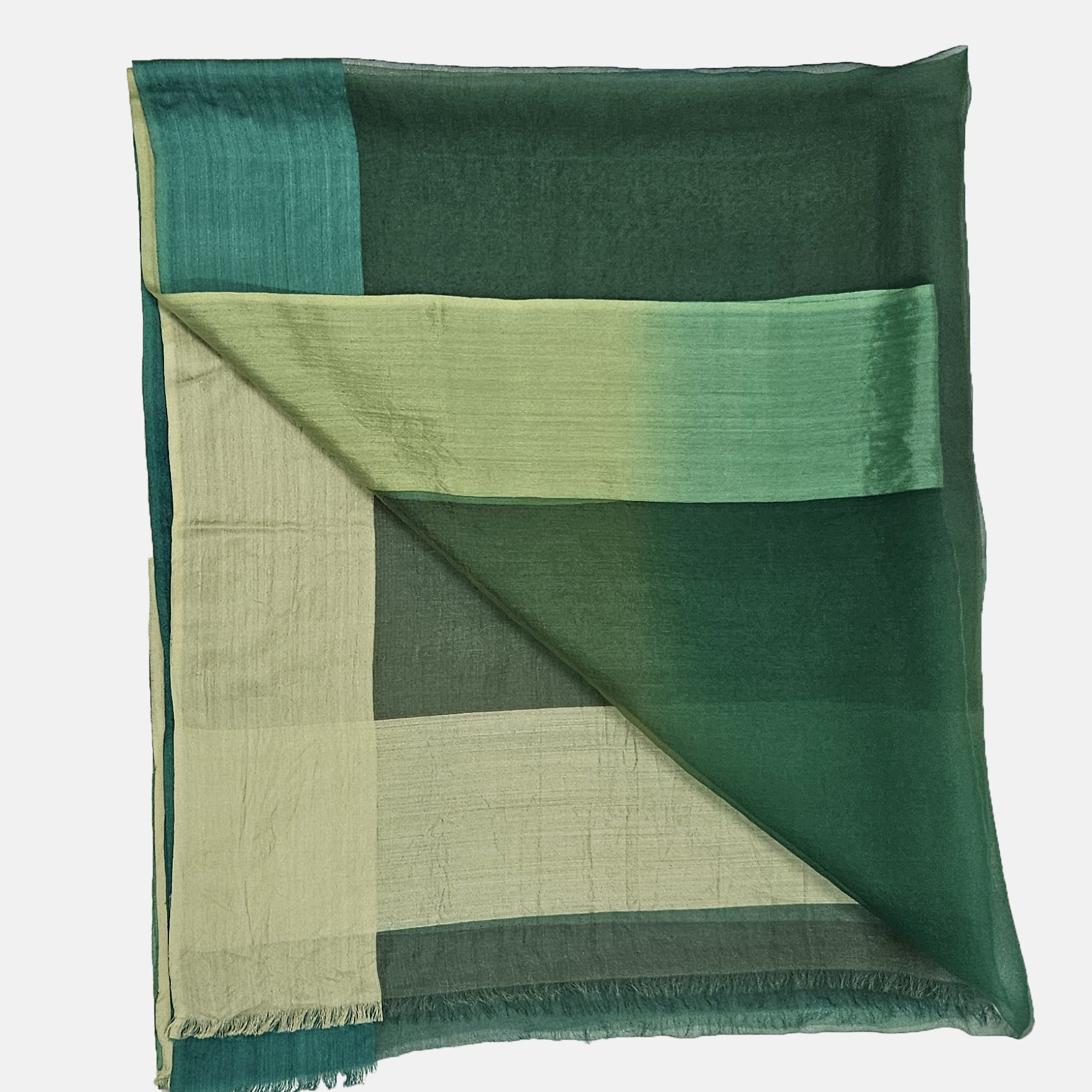 Fular Elegant seda verde