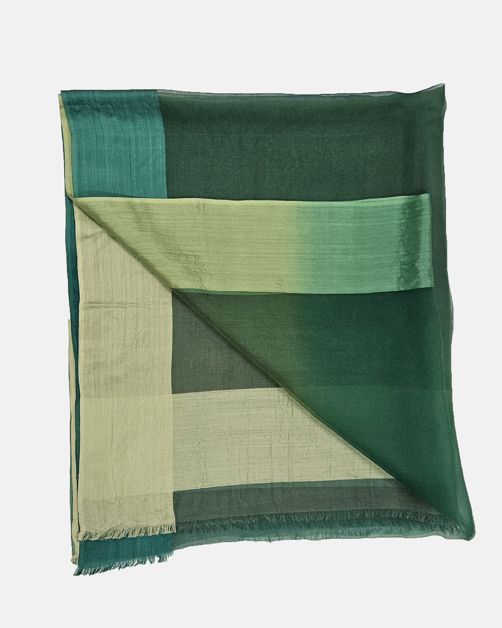 Fular Elegant seda verde