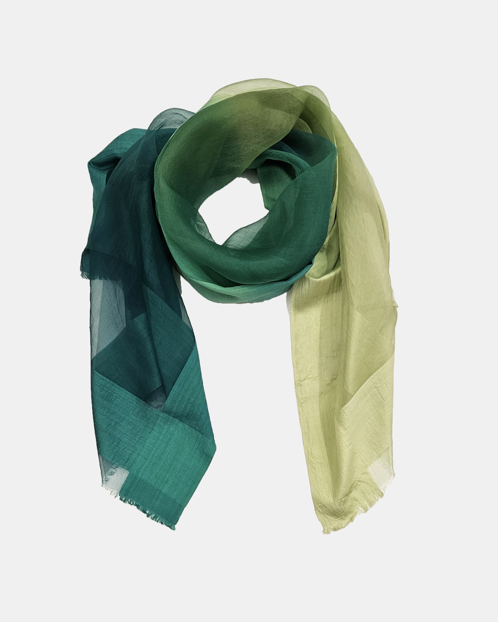 Fular Elegant seda verde