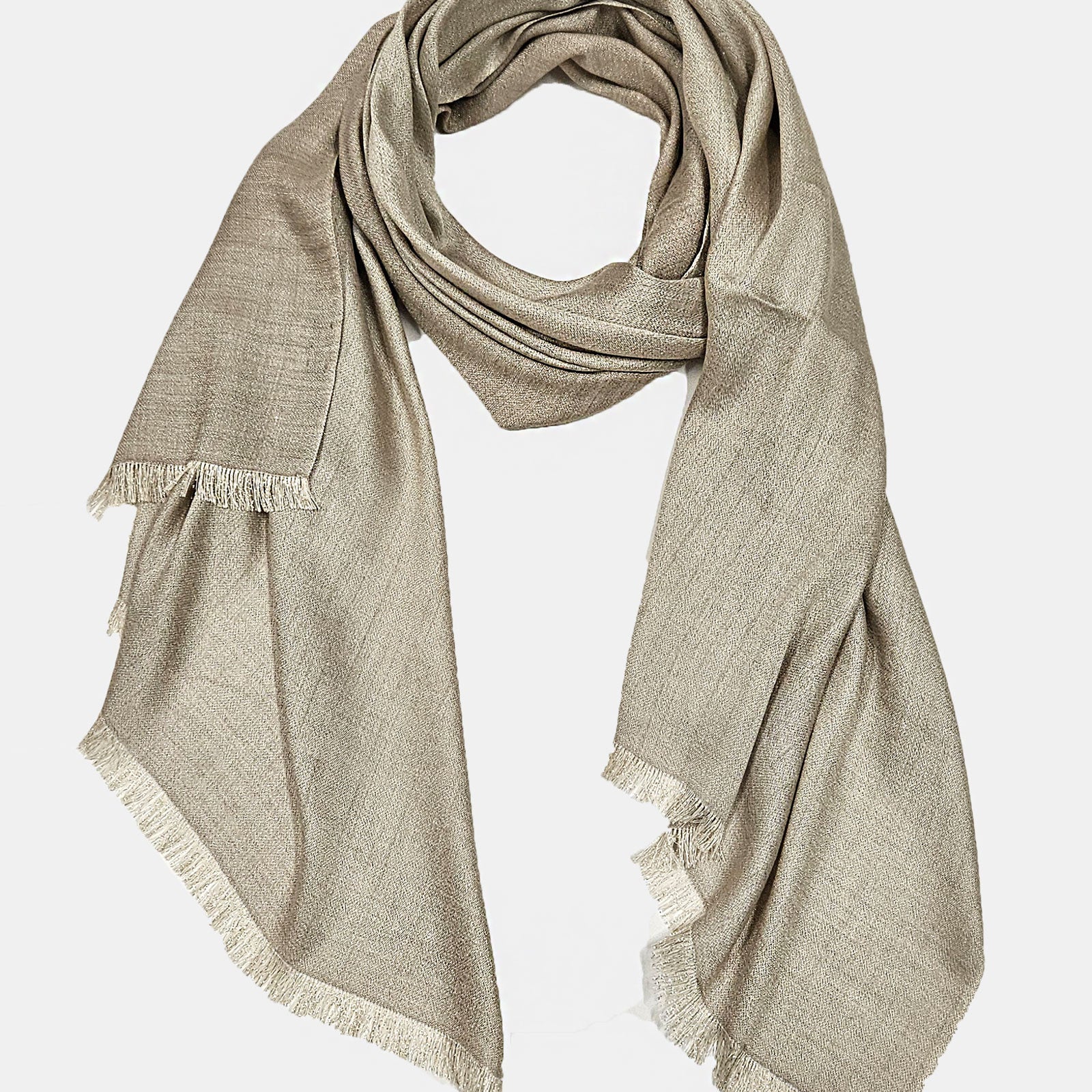 Fular cashmere y seda Pearl