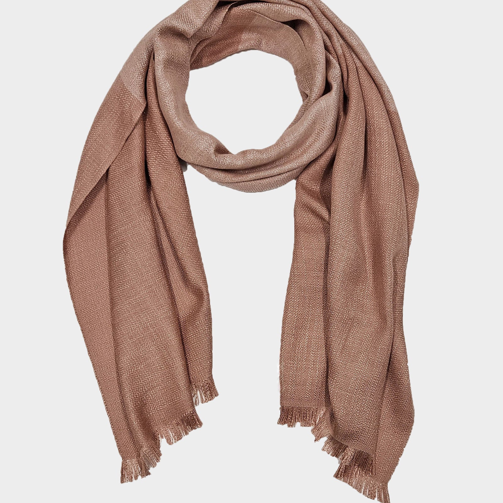 Fular seda Terracota rosa