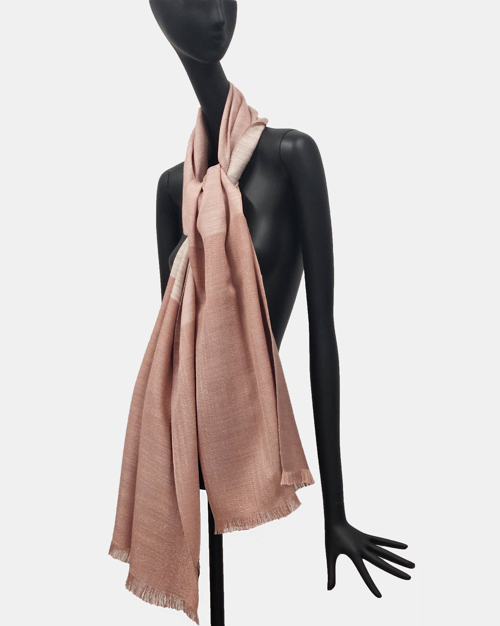 Fular seda Terracota rosa