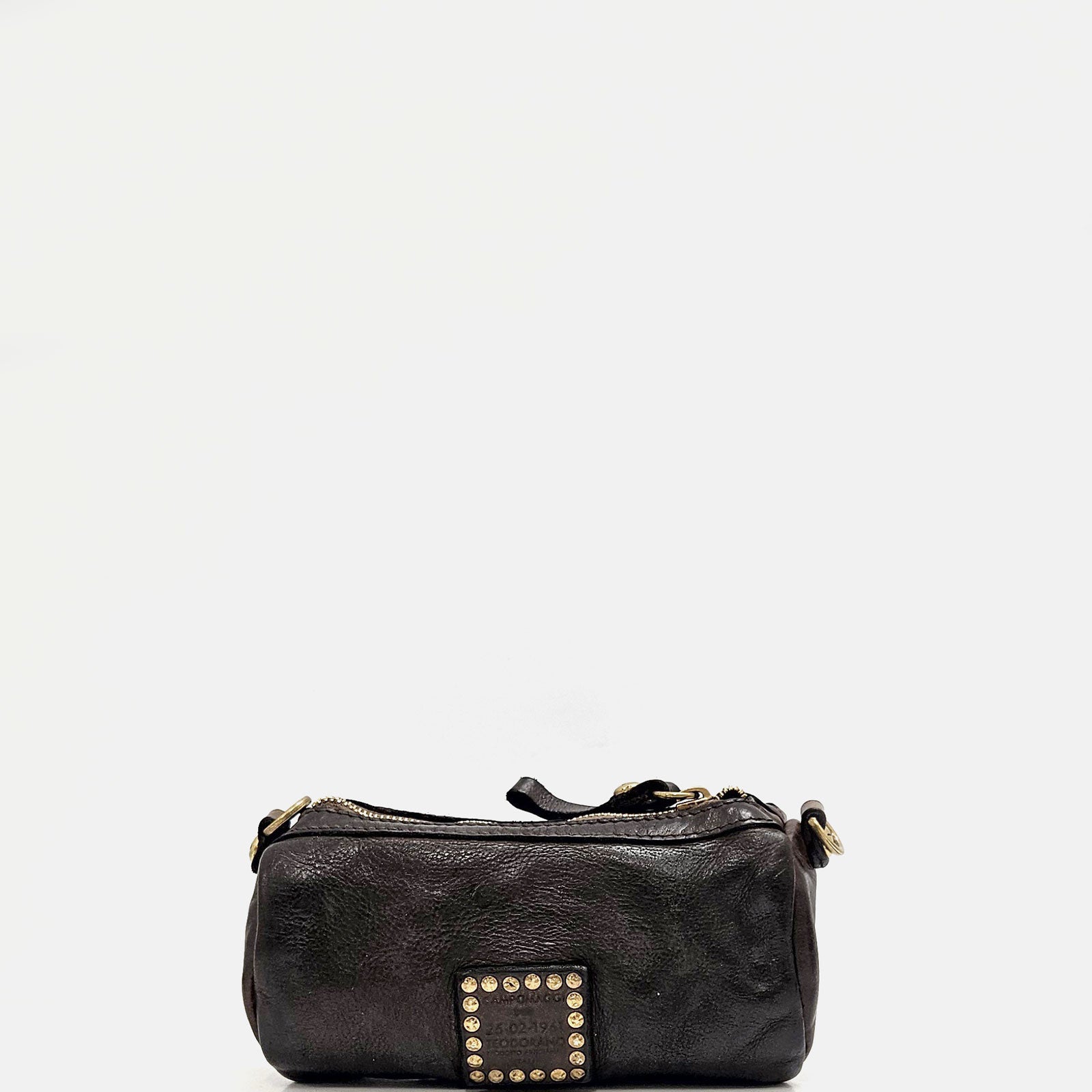 Bolso piel trenzada Edera marrón