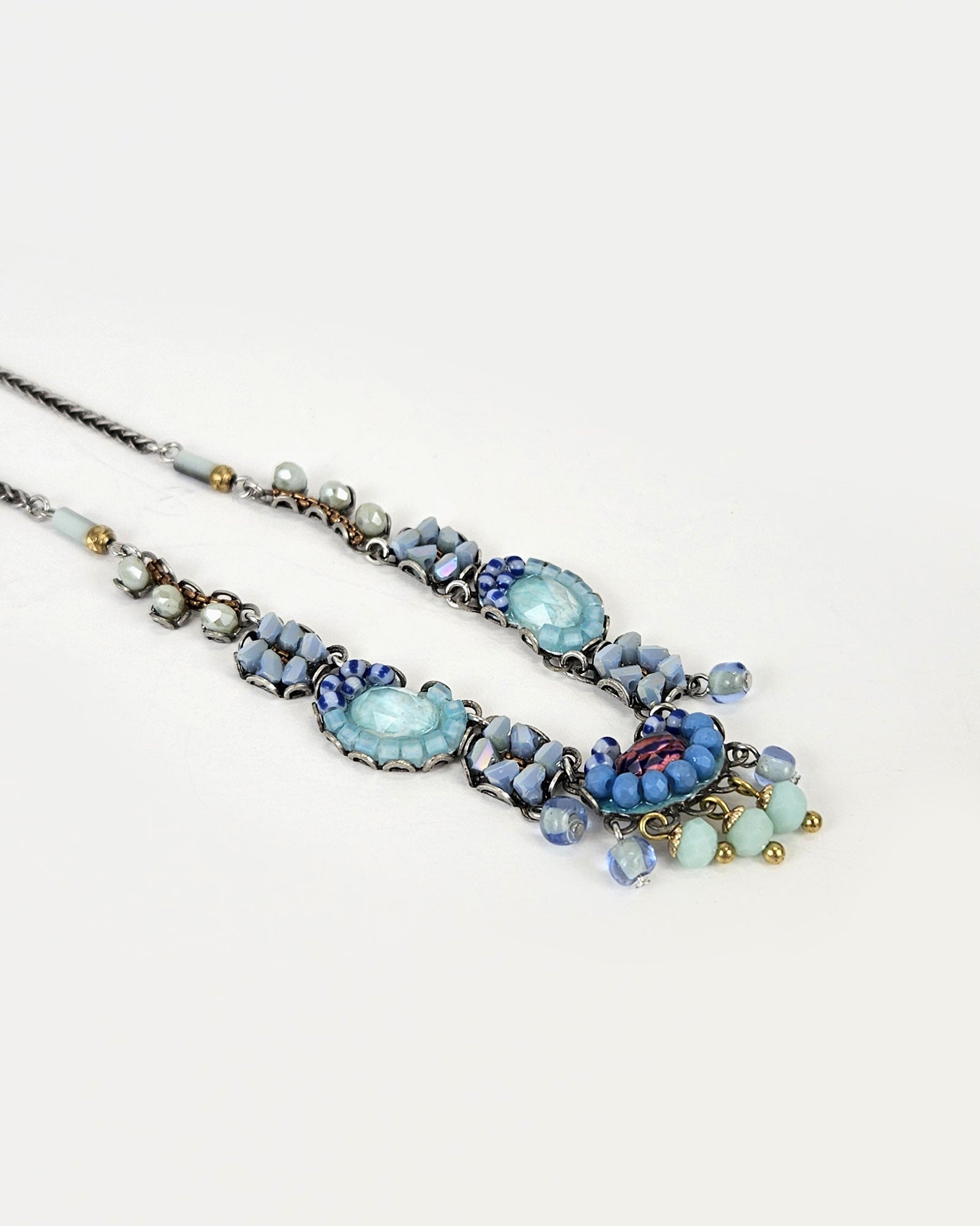 Collar corto azul Blue Bird