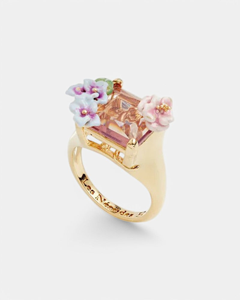 Anillo Lagarto Rosado Malvarrosa