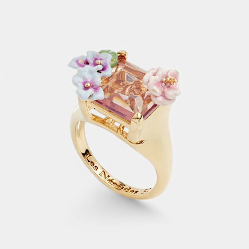 Bague en lézard rose Malvarrosa 