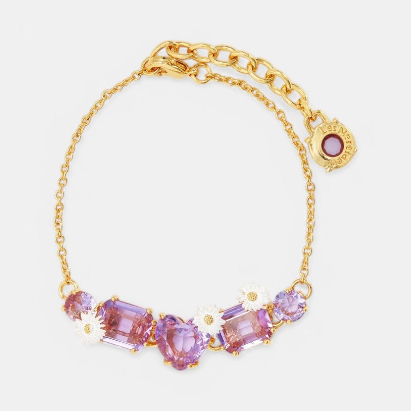 Pulsera Margarita Cristal Violeta