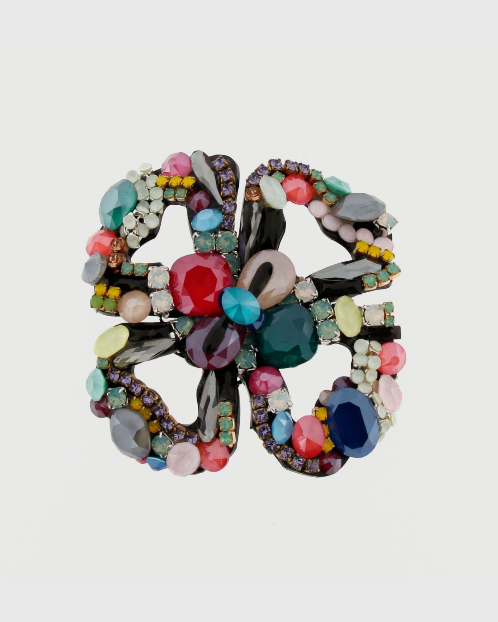 Broche flor multicolor