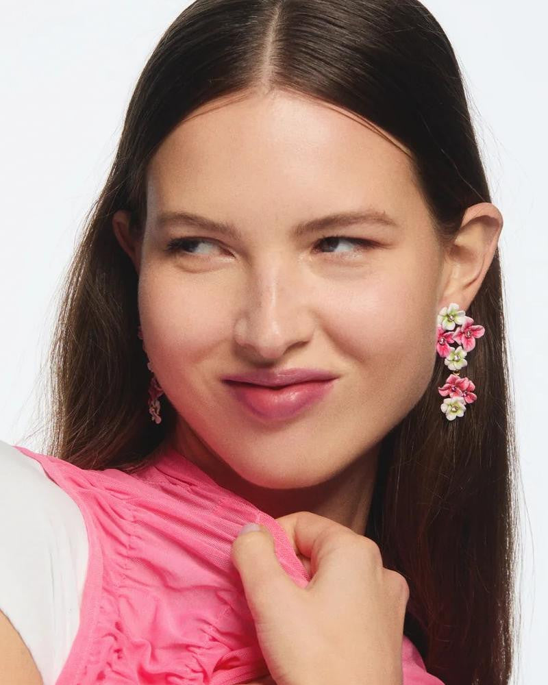 Pendientes Hortensia Jardín Verano