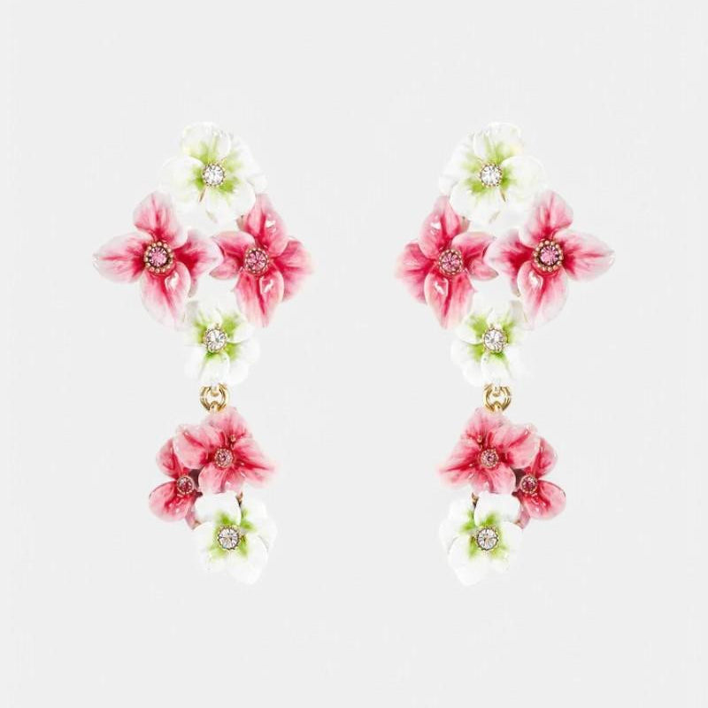 Pendientes Hortensia Jardín Verano