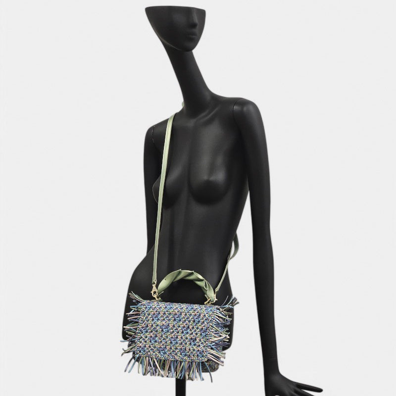 Bolso Azul Multicolor Bandolera