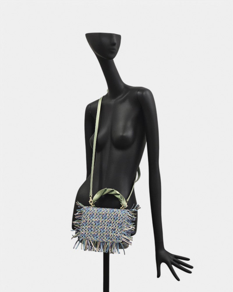 Bolso Azul Multicolor Bandolera