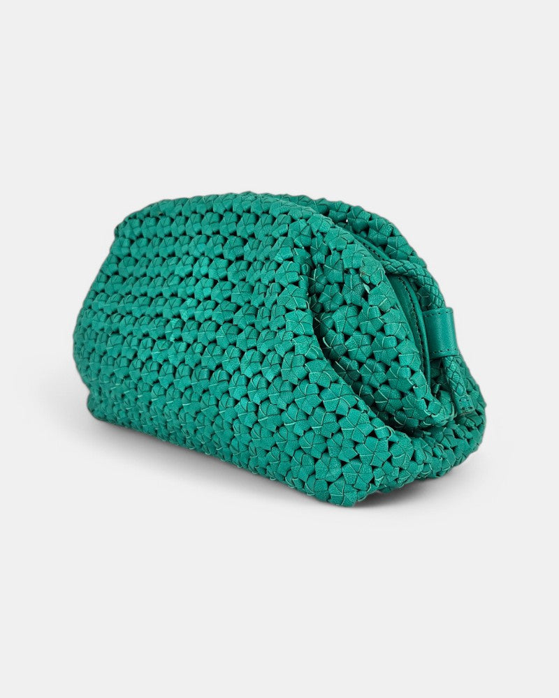 Bolso Flor Verde Turquesa
