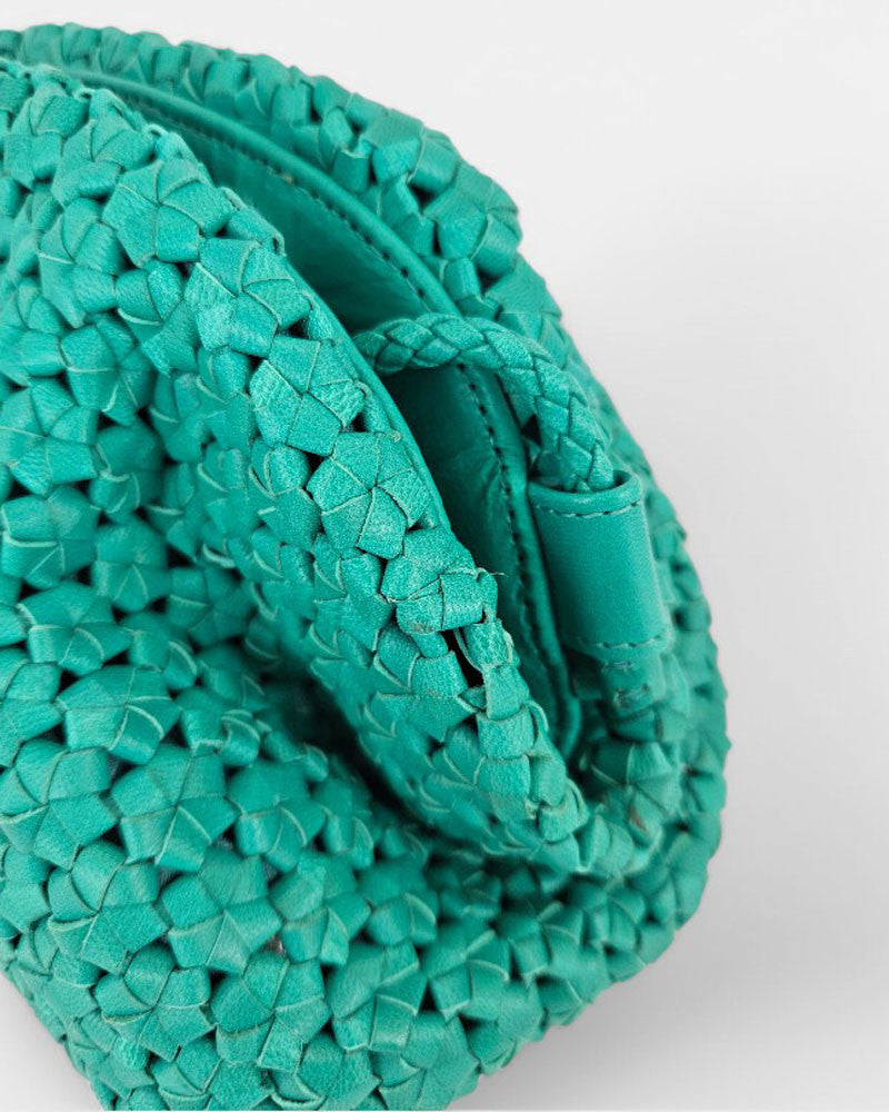 Bolso Flor Verde Turquesa