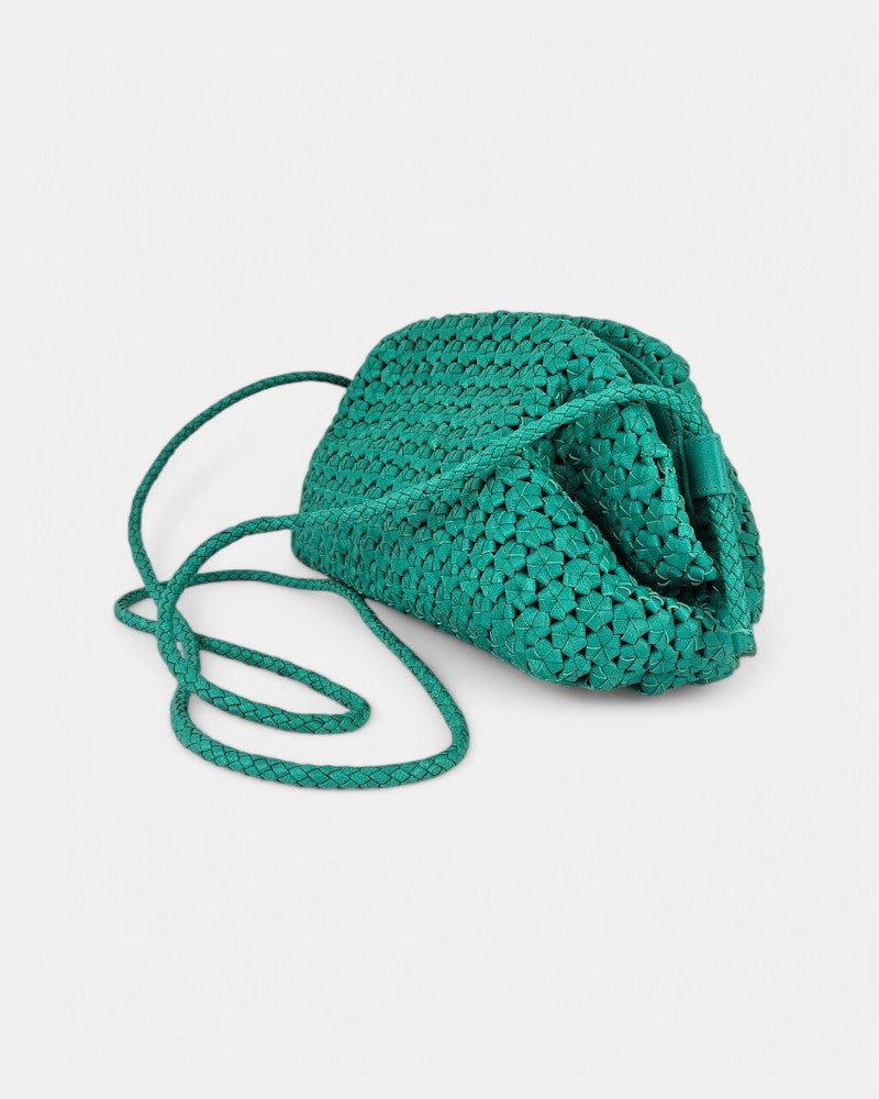 Bolso Flor Verde Turquesa