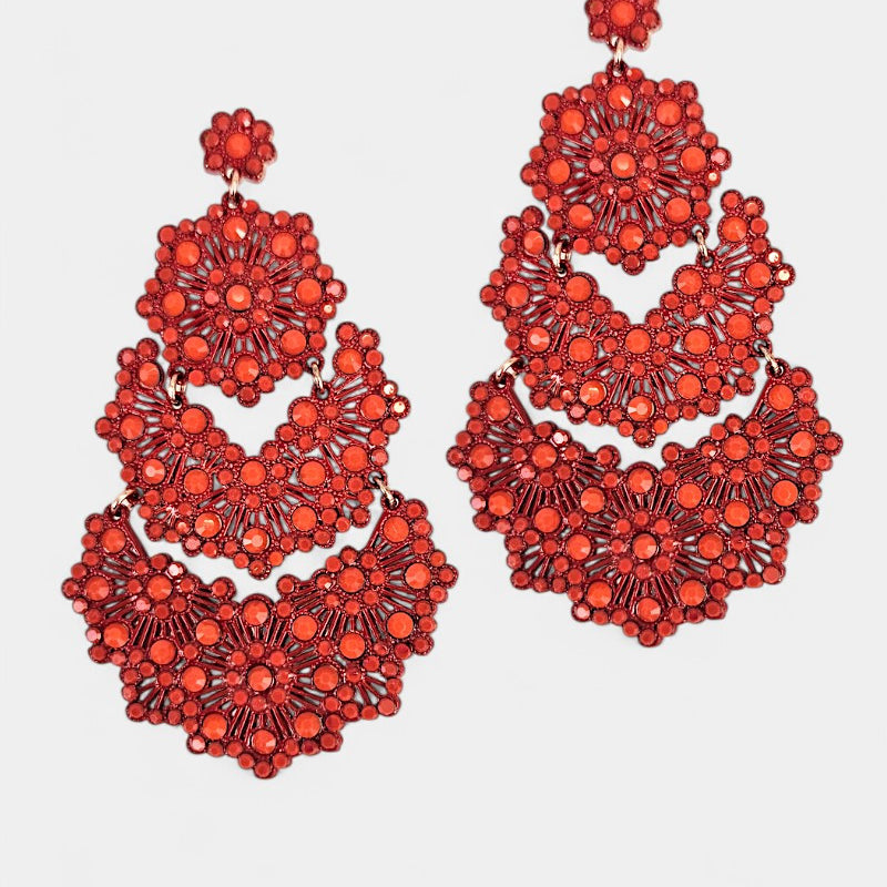 Pendientes Artesanales Forma Alargada