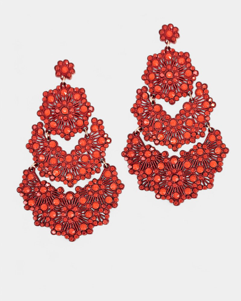 Pendientes Artesanales Forma Alargada