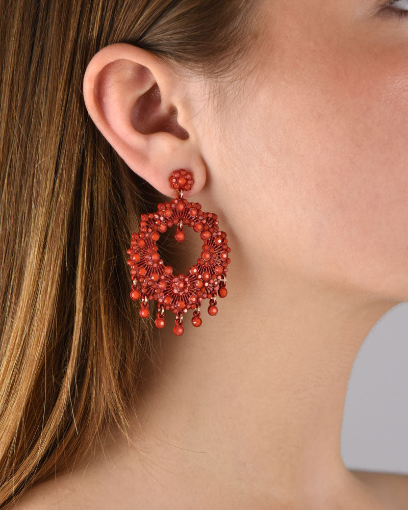 Pendientes Artesanales Forma Redonda