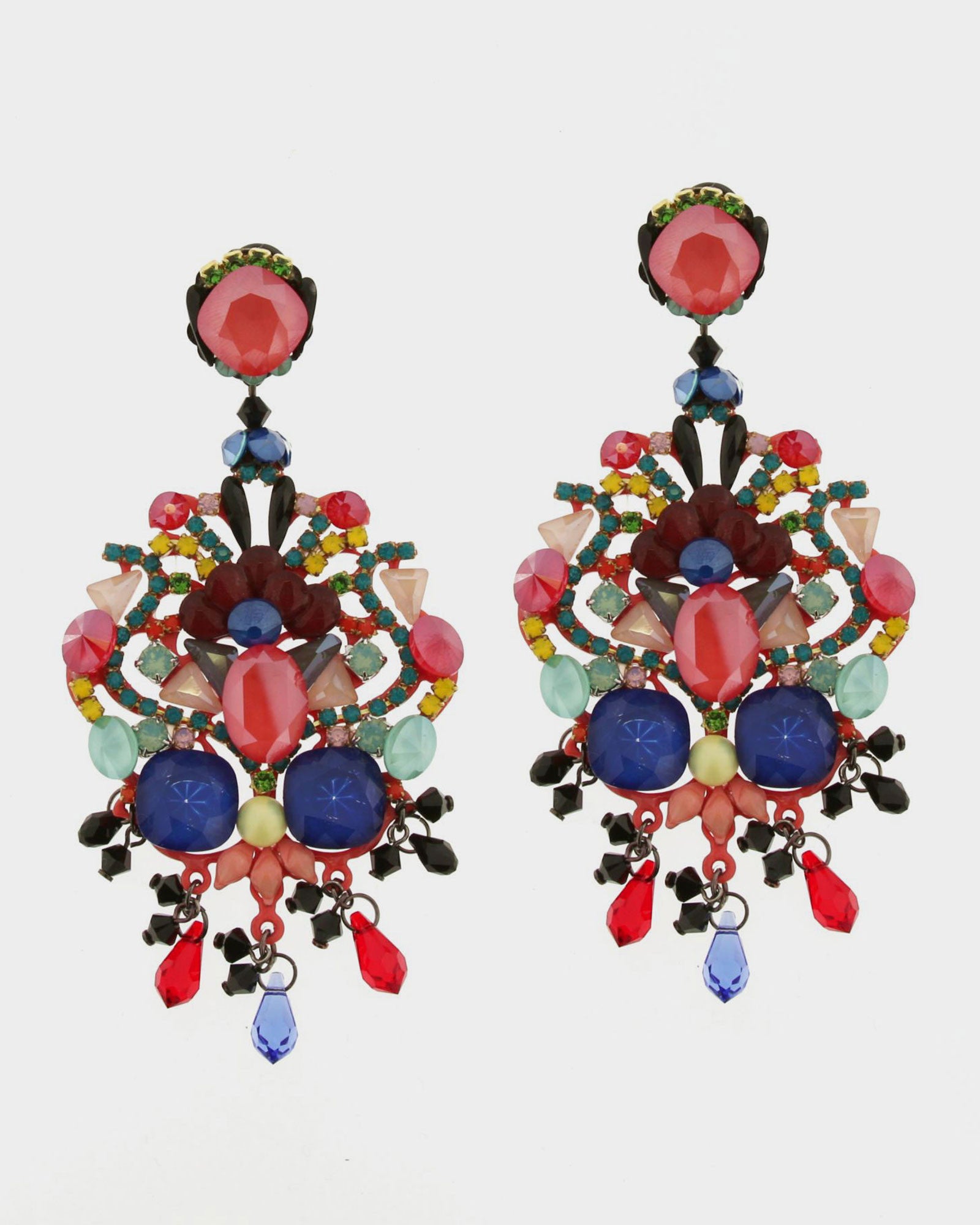 Orange Swarovski Dublos earrings 