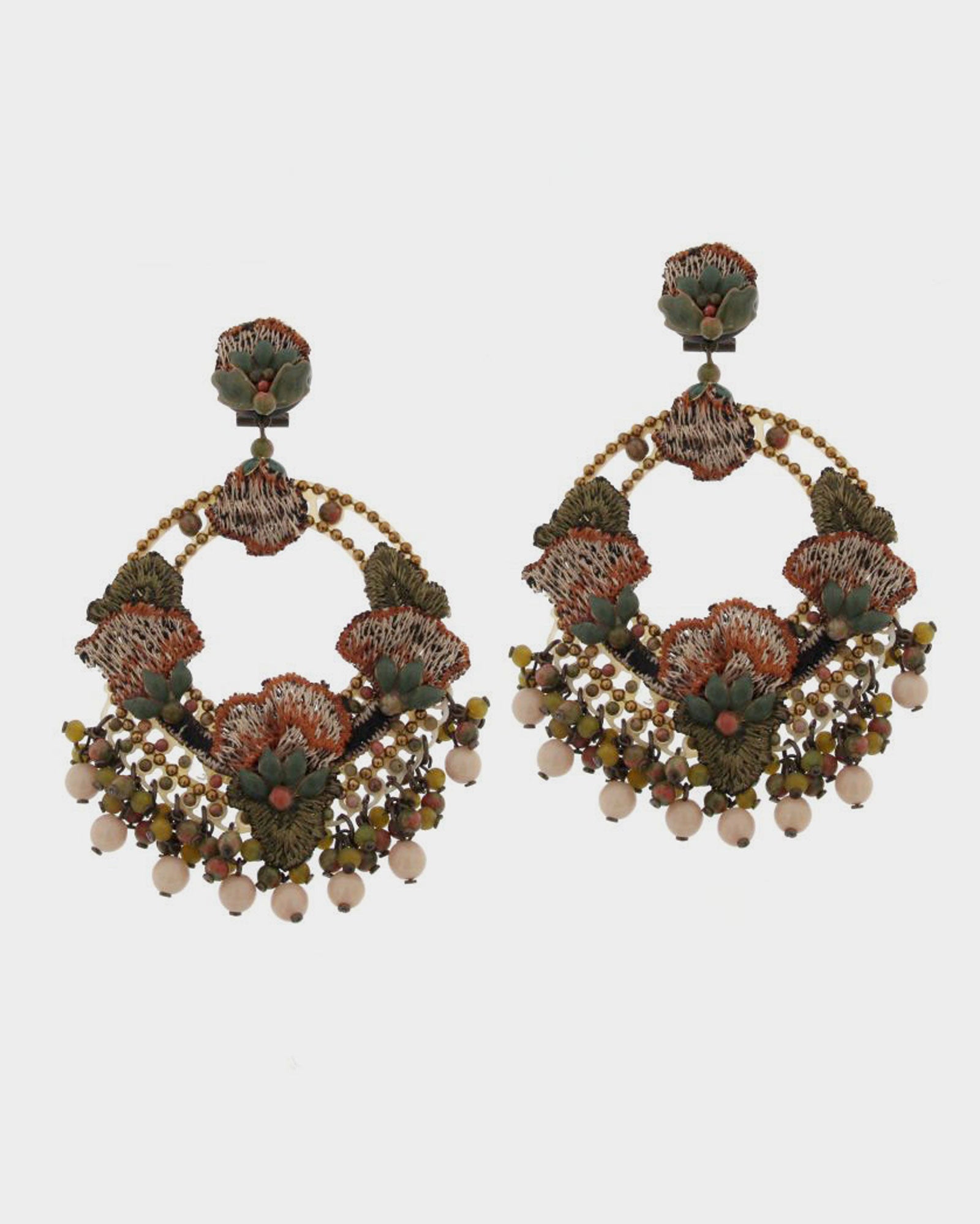 Dublos embroidered fabric pendant