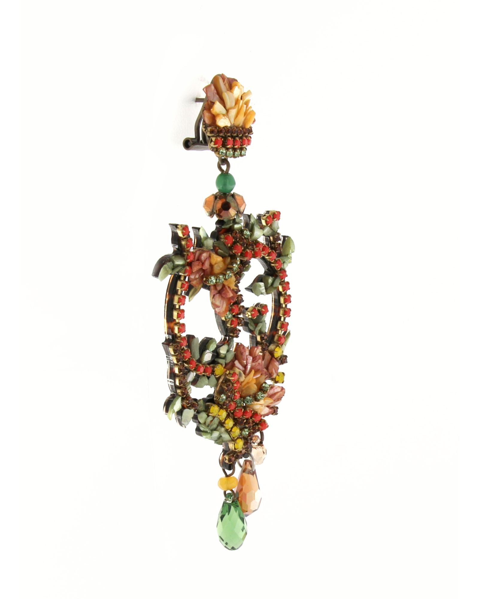 Pendientes nácar y strass