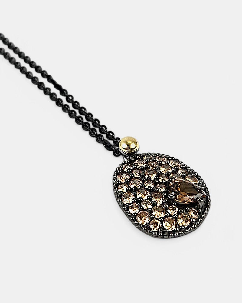 Colgante de plata y circonitas