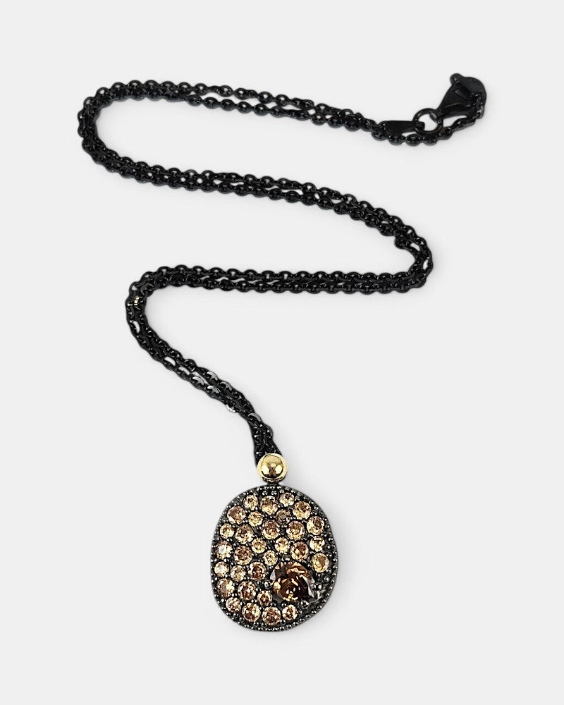 Colgante de plata y circonitas