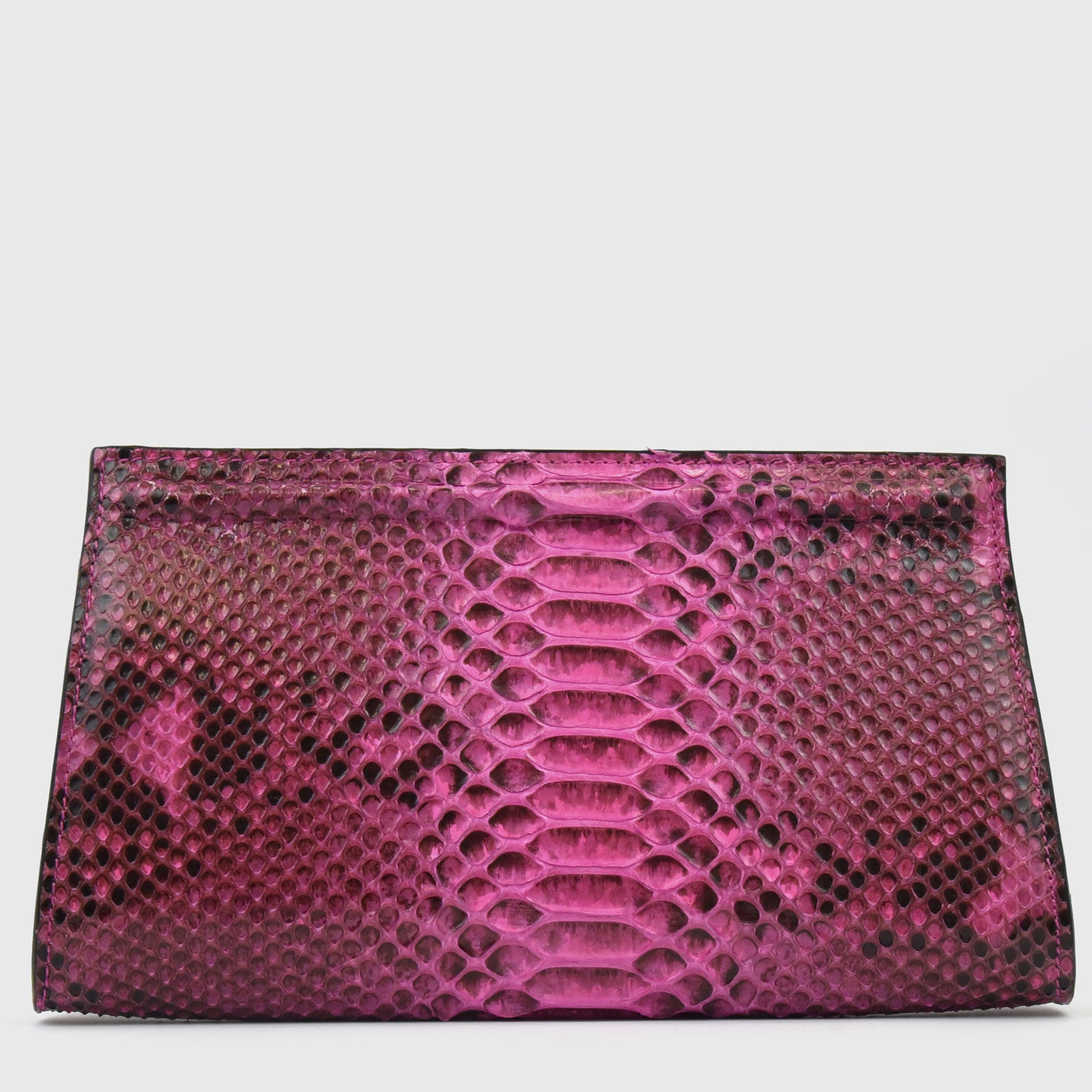 Cartera Melissa piel pitón fuxia